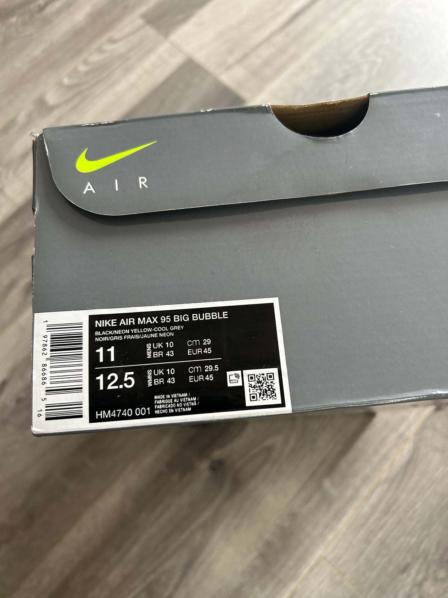 Nike Airmax 95 neon big bubble 2026 uk 10 used