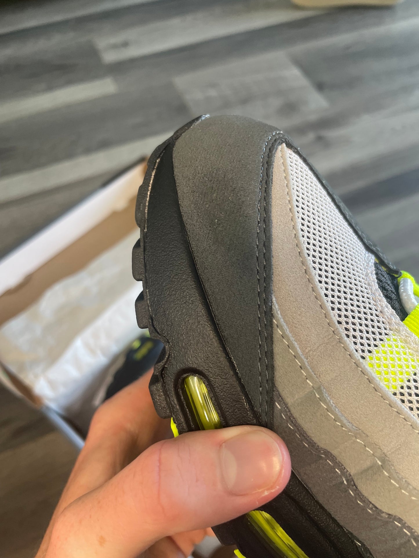 Nike air max 95 big bubble neon 2025 Uk 9.5 brand new