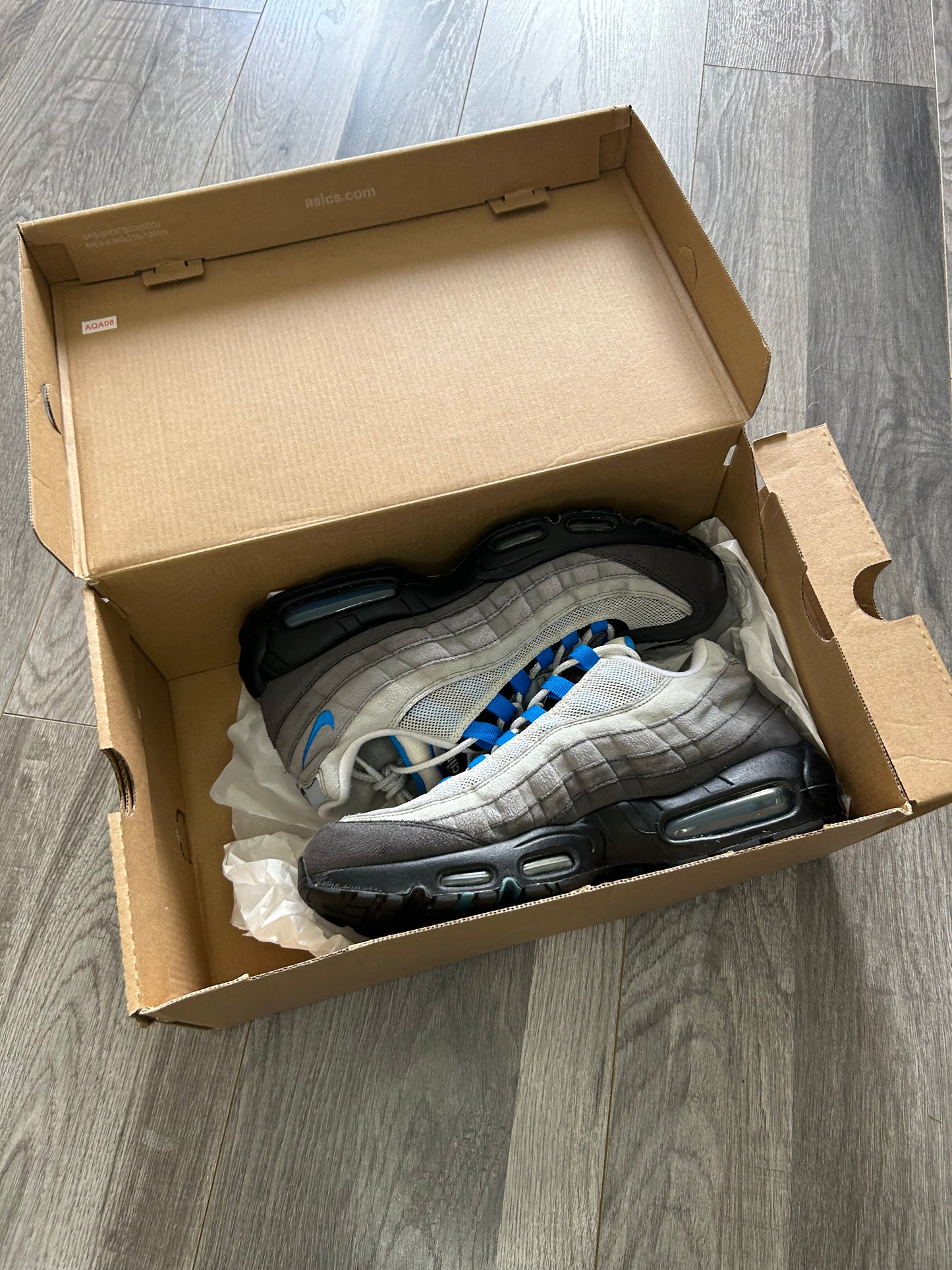 Nike airmax 95 crystal blue 2018 uk 8 used