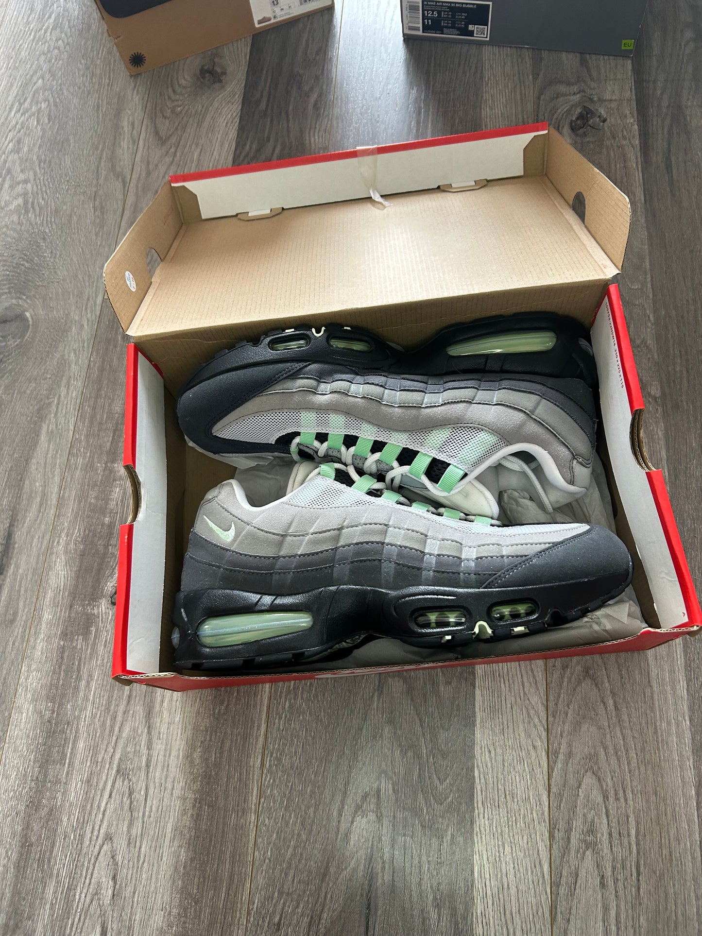 Nike Airmax 95 fresh mint big bubble uk 10 used