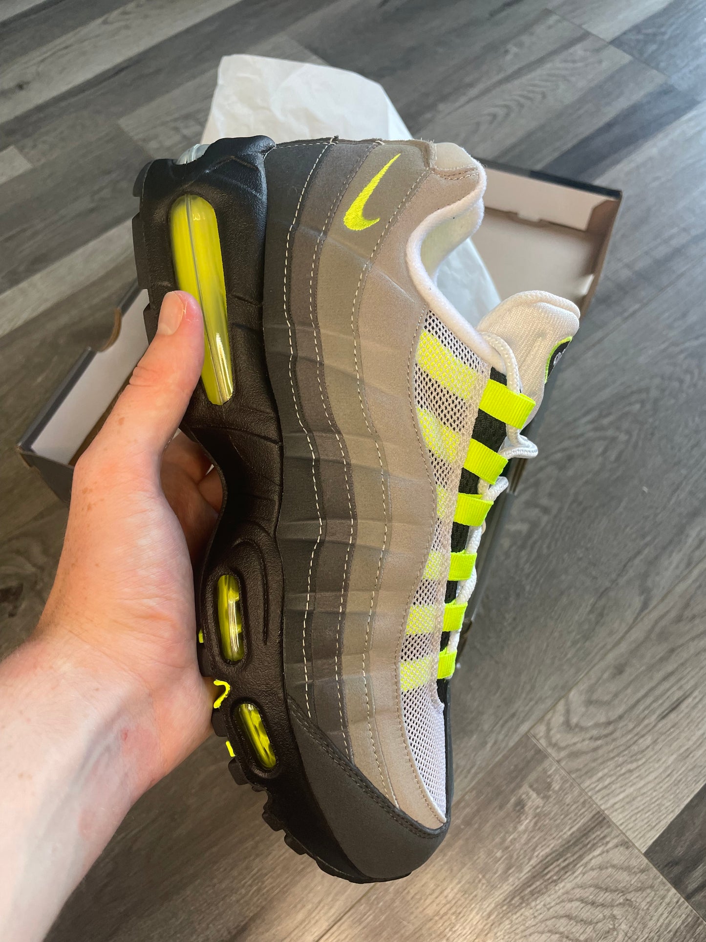 Nike air max 95 big bubble neon 2025 Uk 9.5 brand new