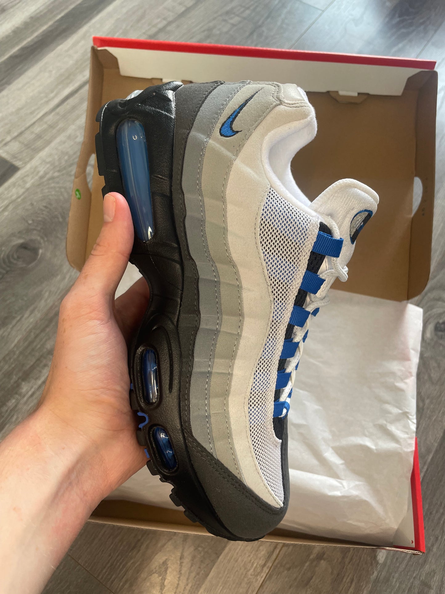 Nike air max 95 spark blue multiple sizes brand new
