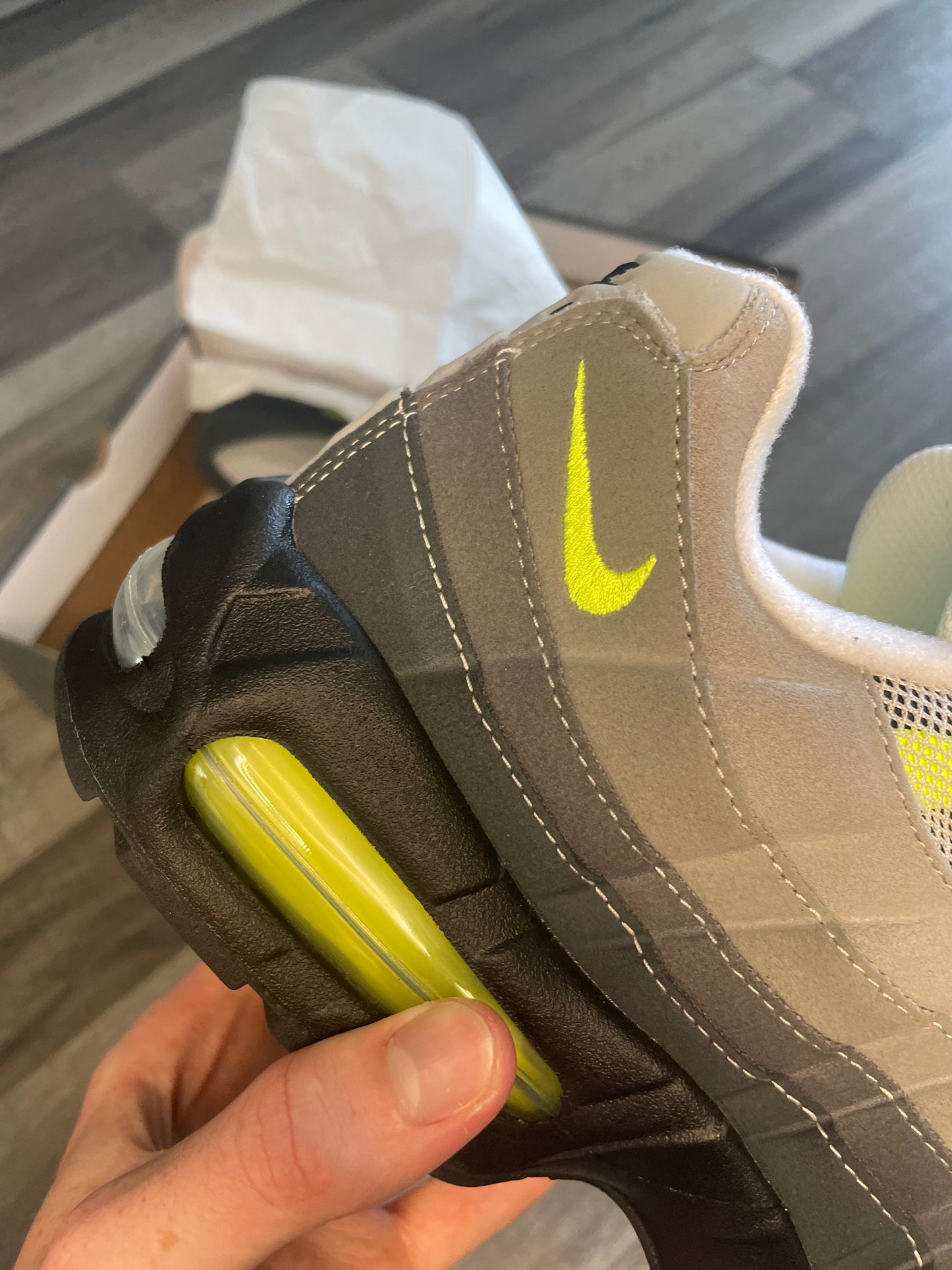 Nike air max 95 big bubble neon 2025 Uk 9.5 brand new