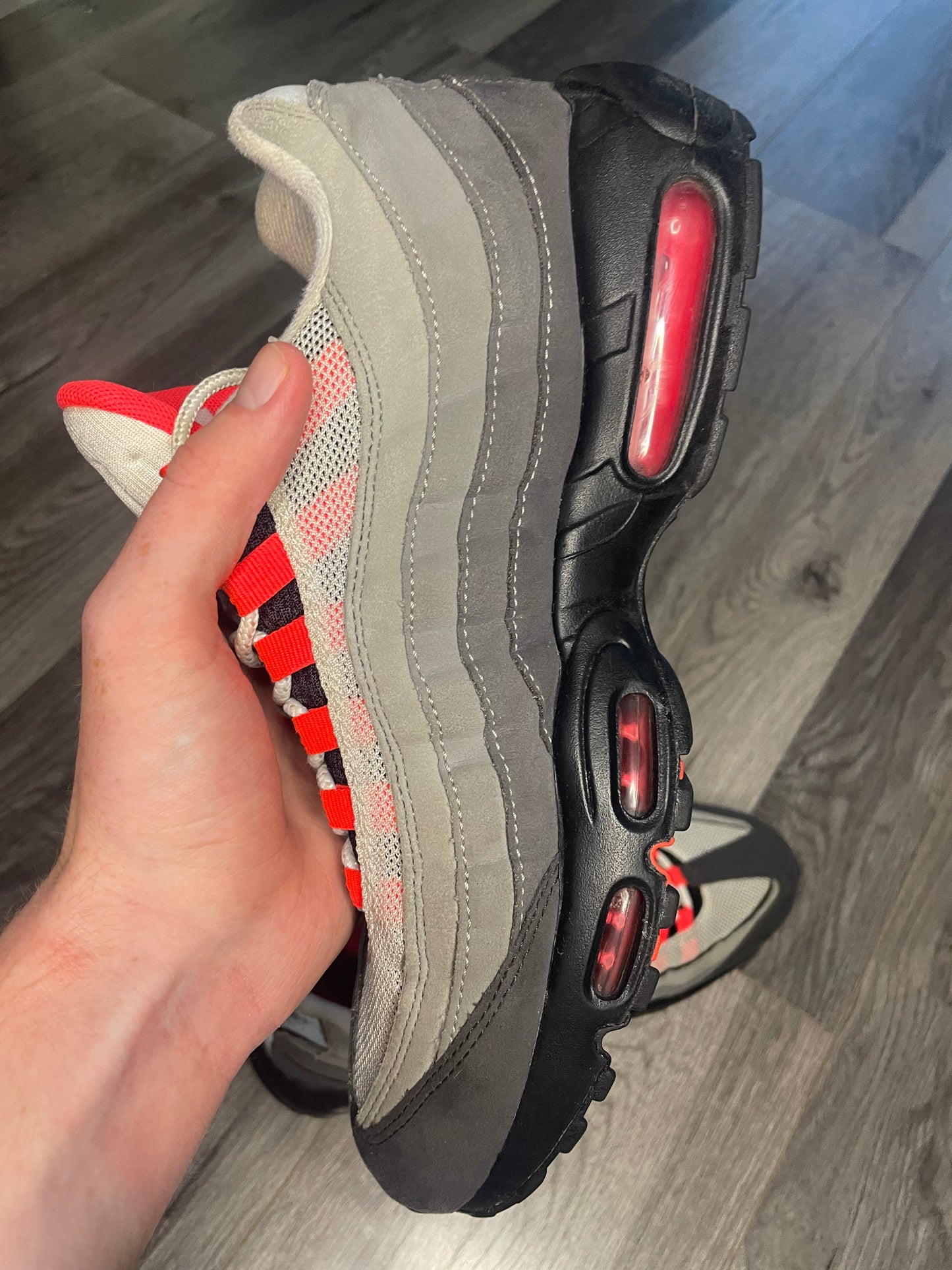Nike air max 95 solar red Uk 9 used