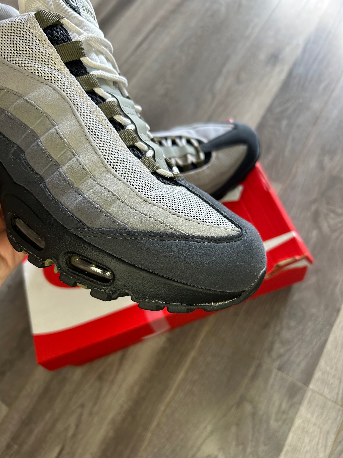 Nike Airmax 95 big bubble olive uk 9 used