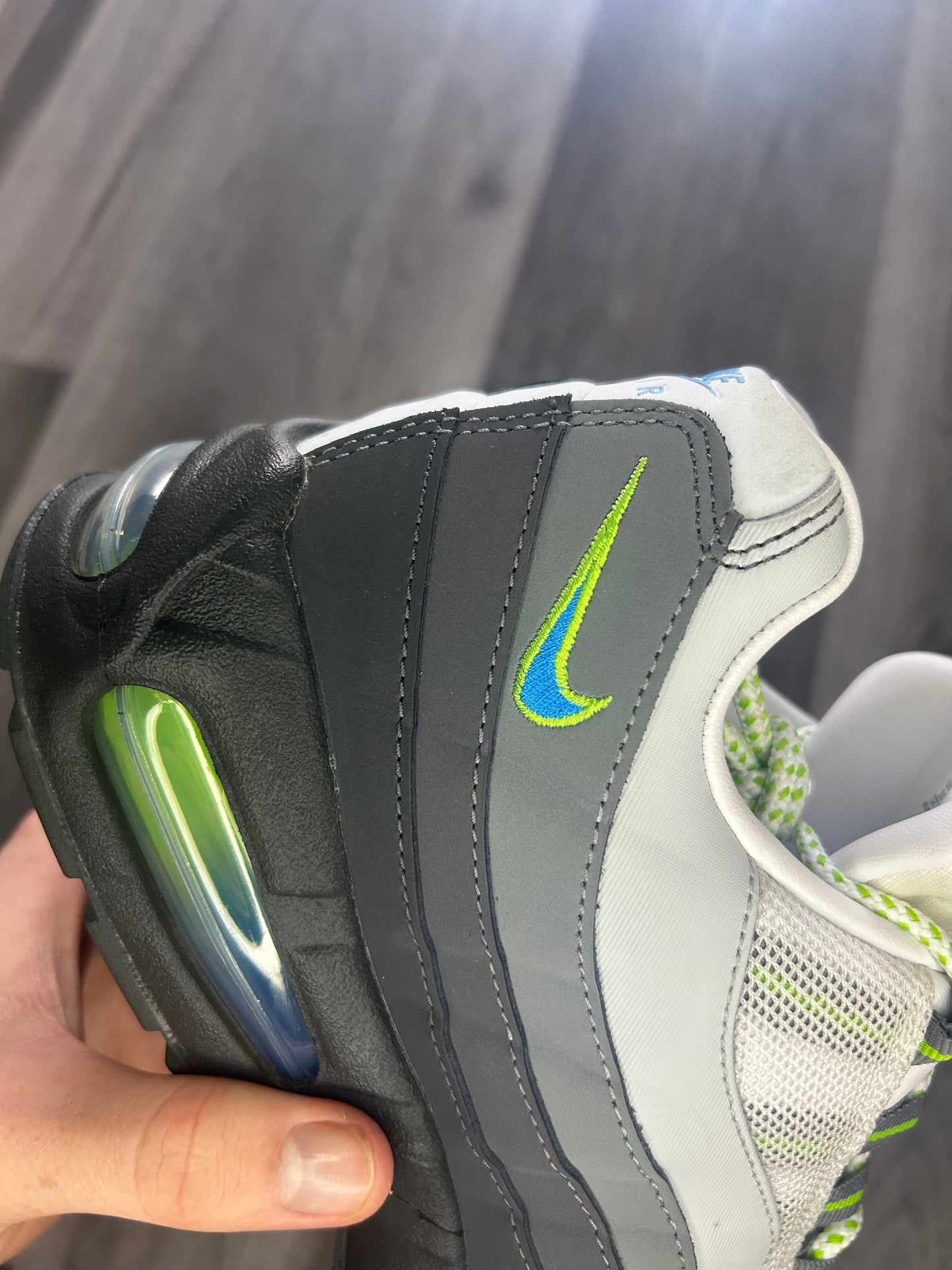 Nike Airmax 95 Green Apple big bubble uk 9 used