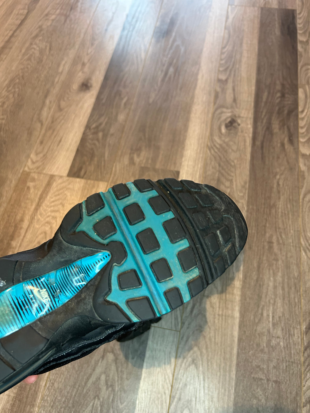 Nike Airmax 95 black laser blue uk 7 used