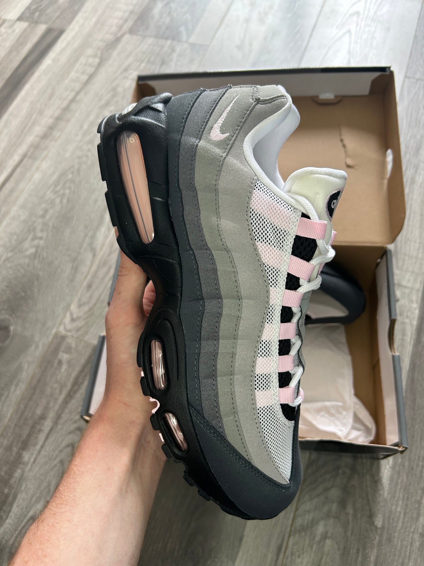Nike Airmax 95 pink foam 2026 ‘big bubble’ uk 9.5 brand new