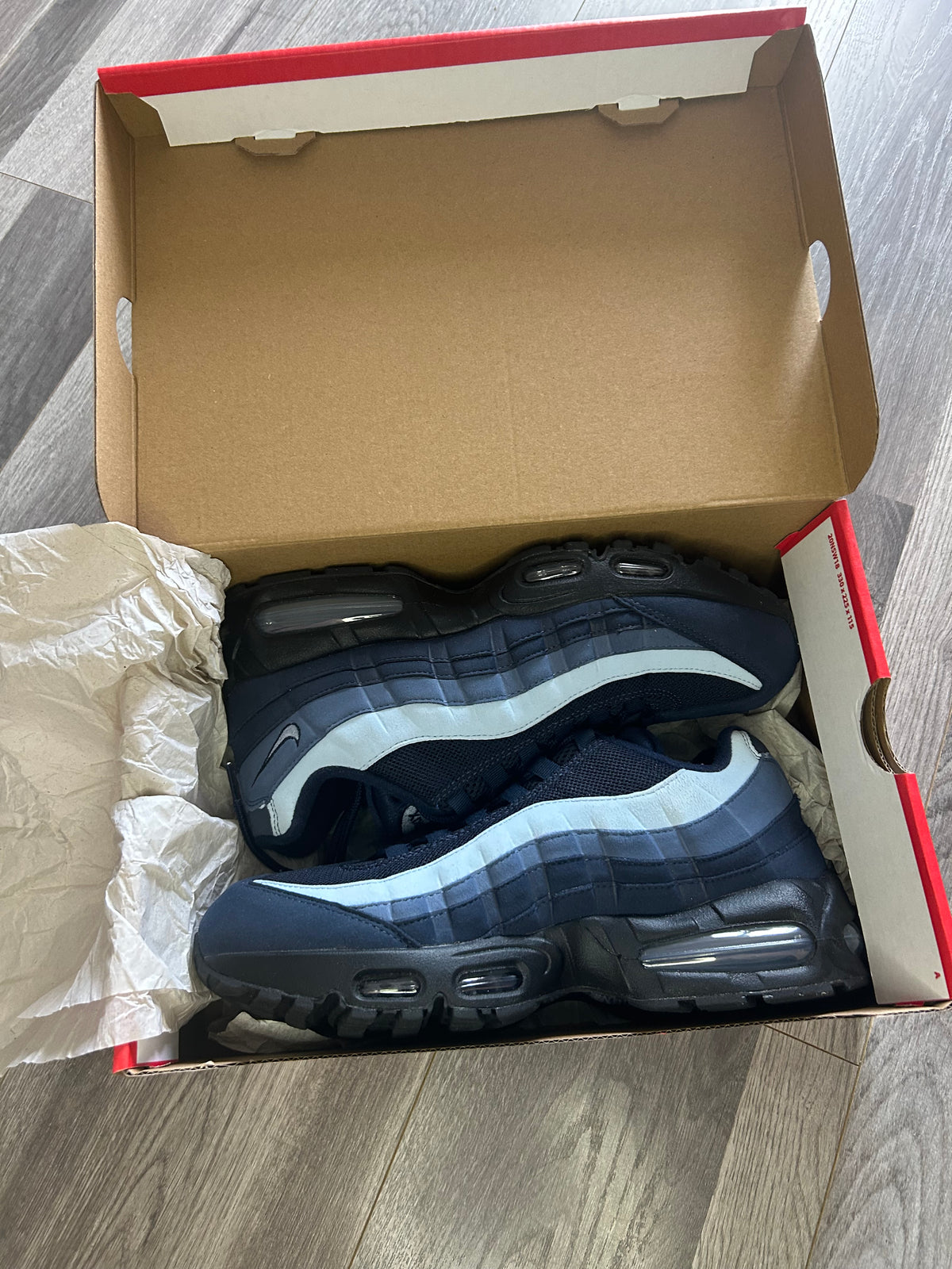 Nike Airmax 95 big bubble blue obsidian uk 9.5 tried on
