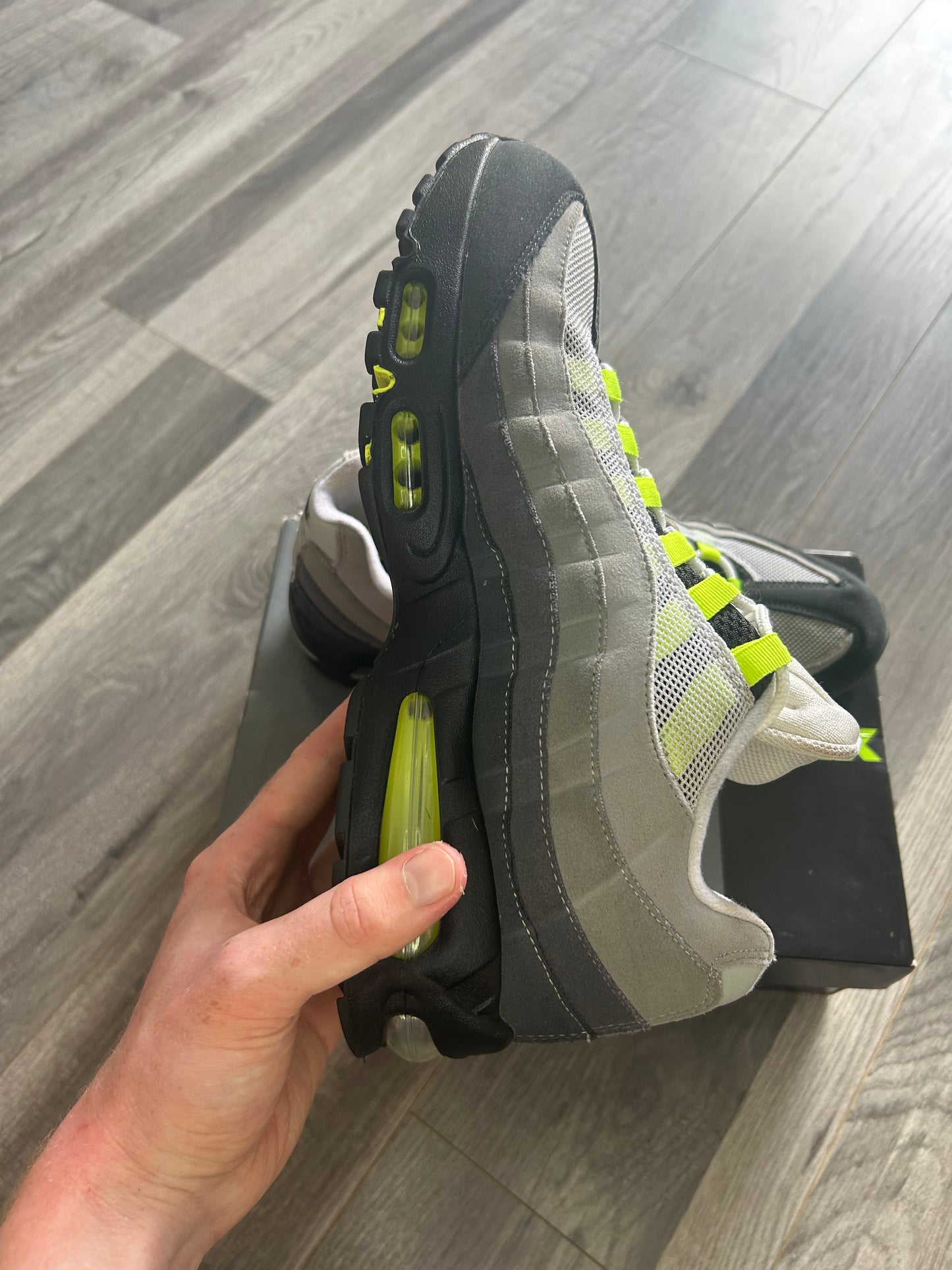 Nike Airmax 95 big bubble neon 2026 uk 10.5 used