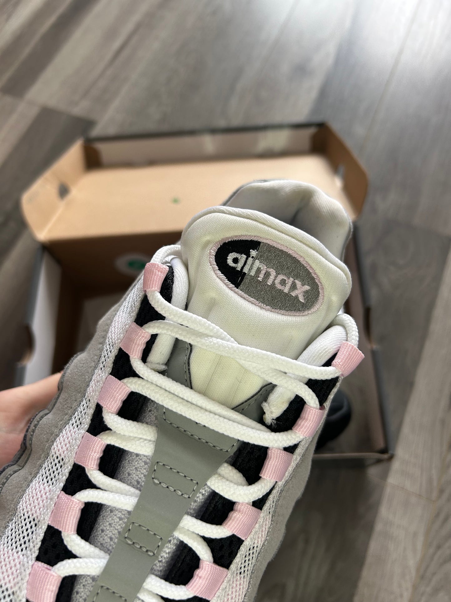Nike Airmax 95 pink foam 2026 big bubble uk 10 used