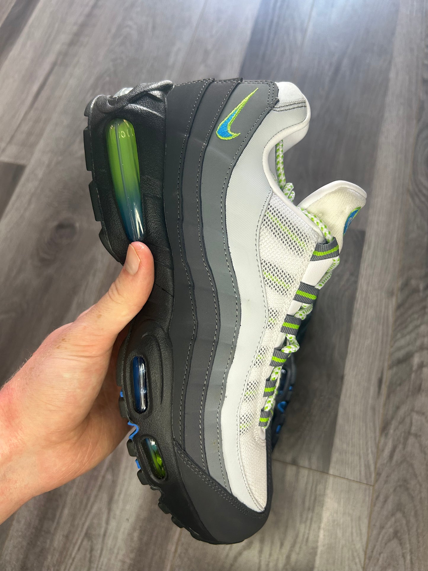 Nike Airmax 95 Green Apple big bubble uk 9 used