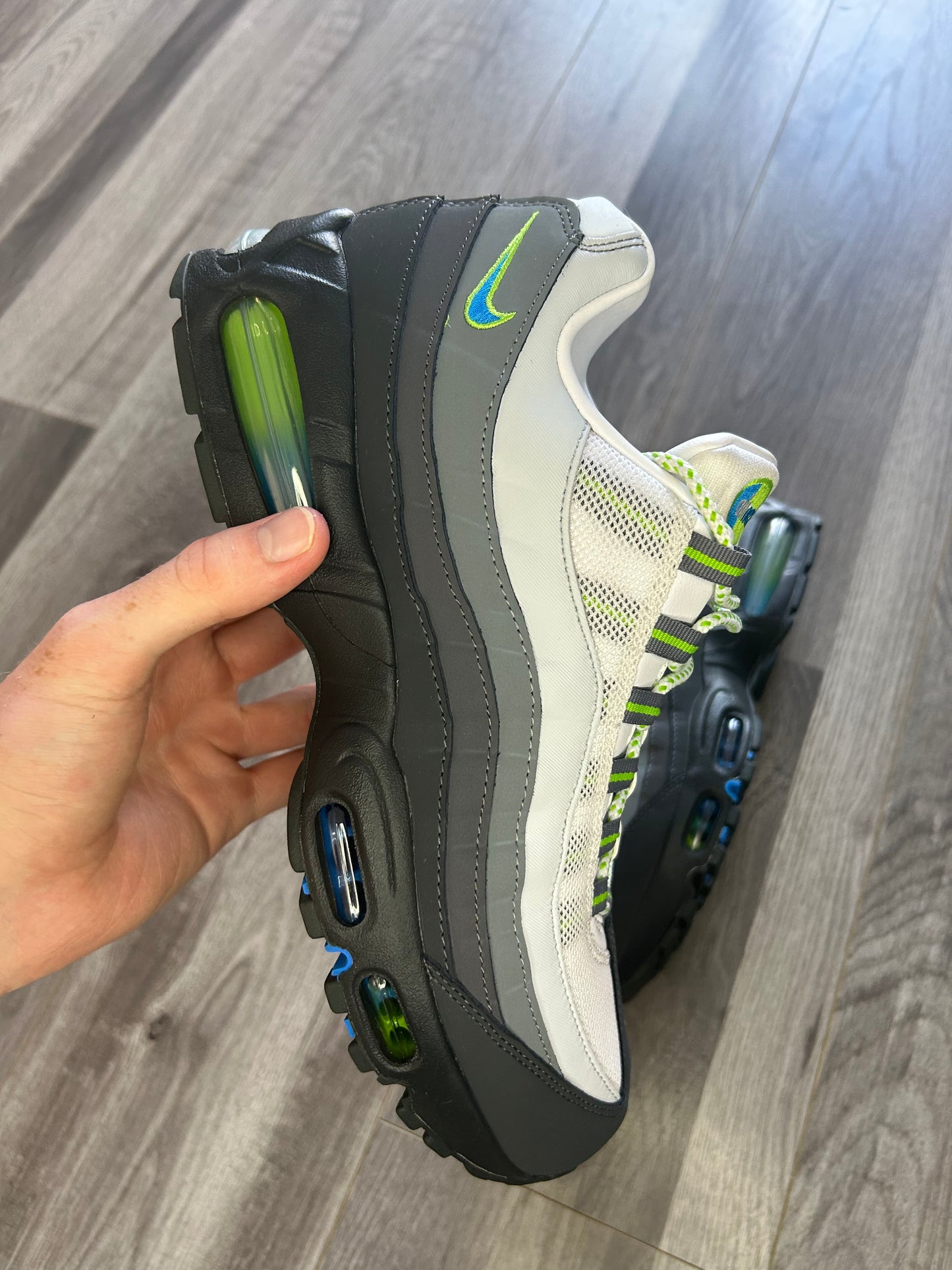 Nike Airmax 95 Green Apple big bubble 2026 uk 9 used