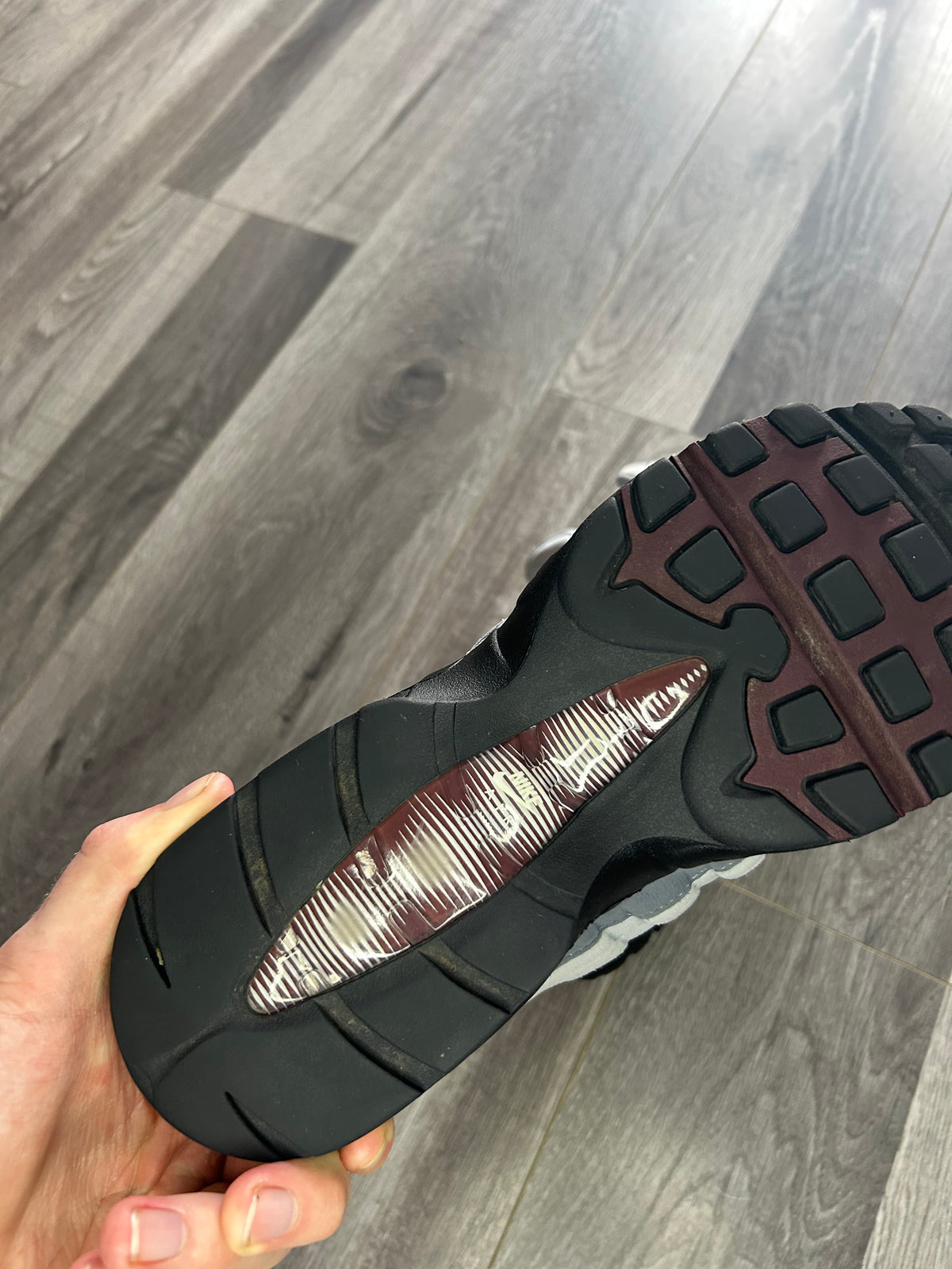Nike Airmax 95 burgundy crush big bubble uk 9 used