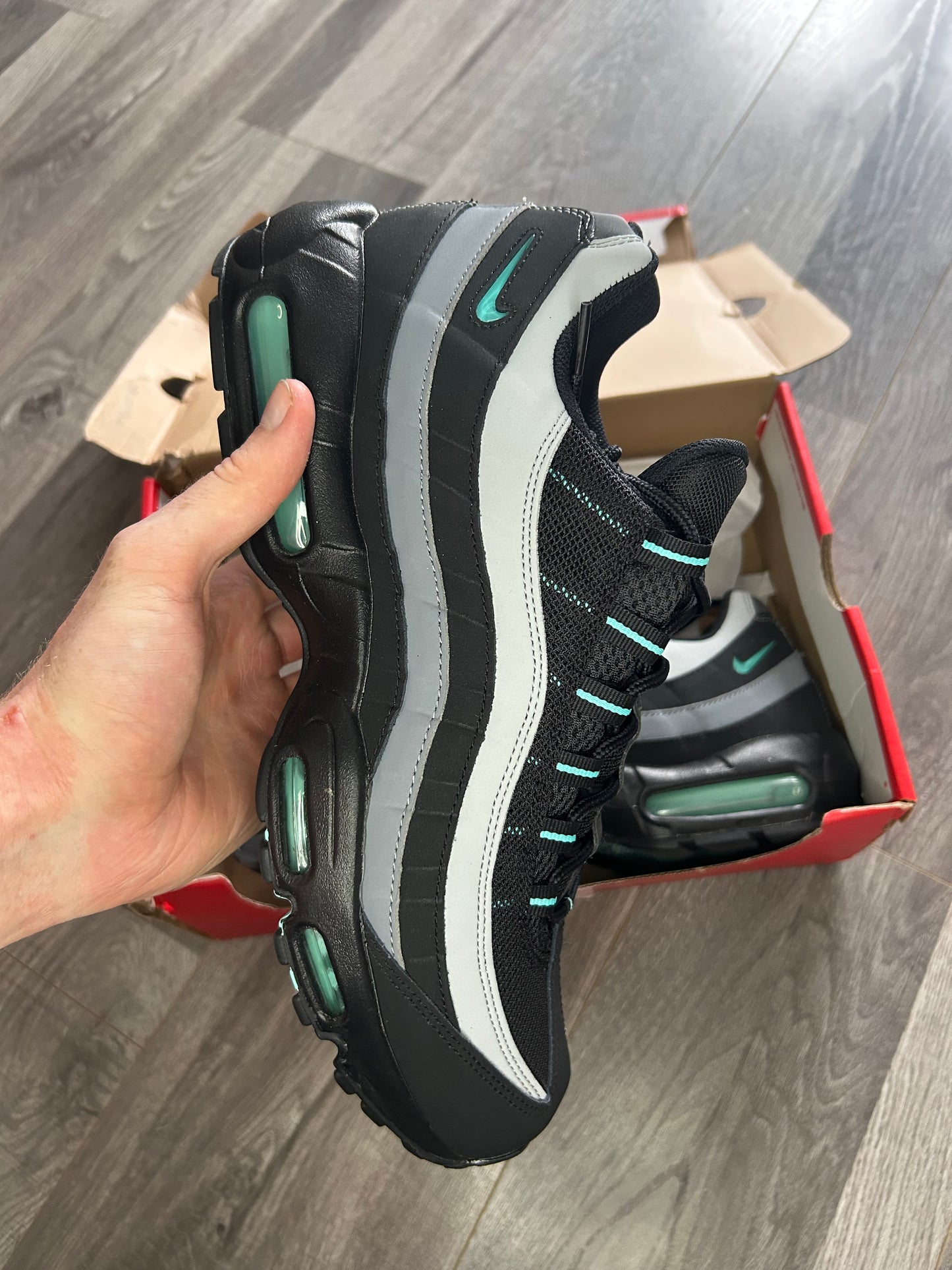 Nike Airmax 95 jade jewel uk 12 used