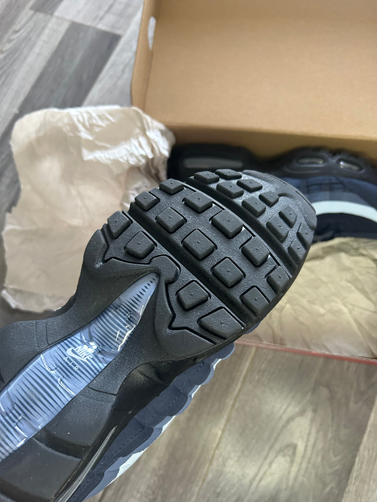 Nike Airmax 95 big bubble blue obsidian uk 9.5 tried on