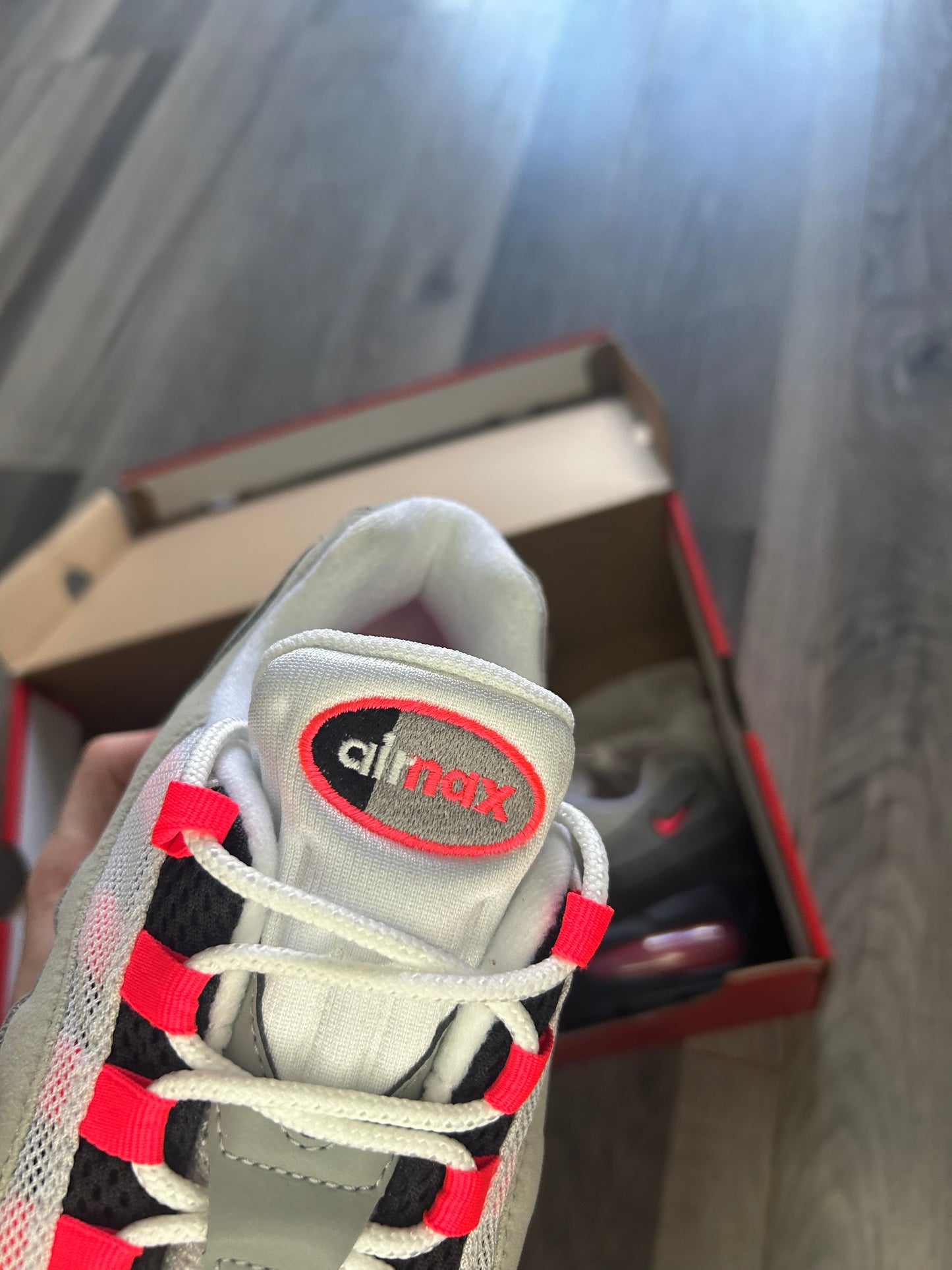 Nike Airmax 95 solar red big bubble uk 9 new