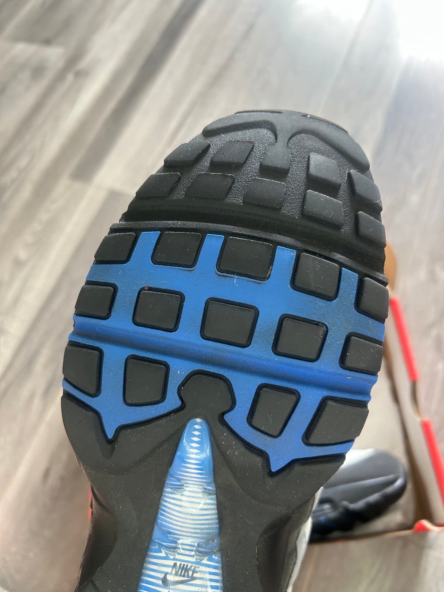 Nike Airmax 95 spark blue big bubble uk 10.5 used