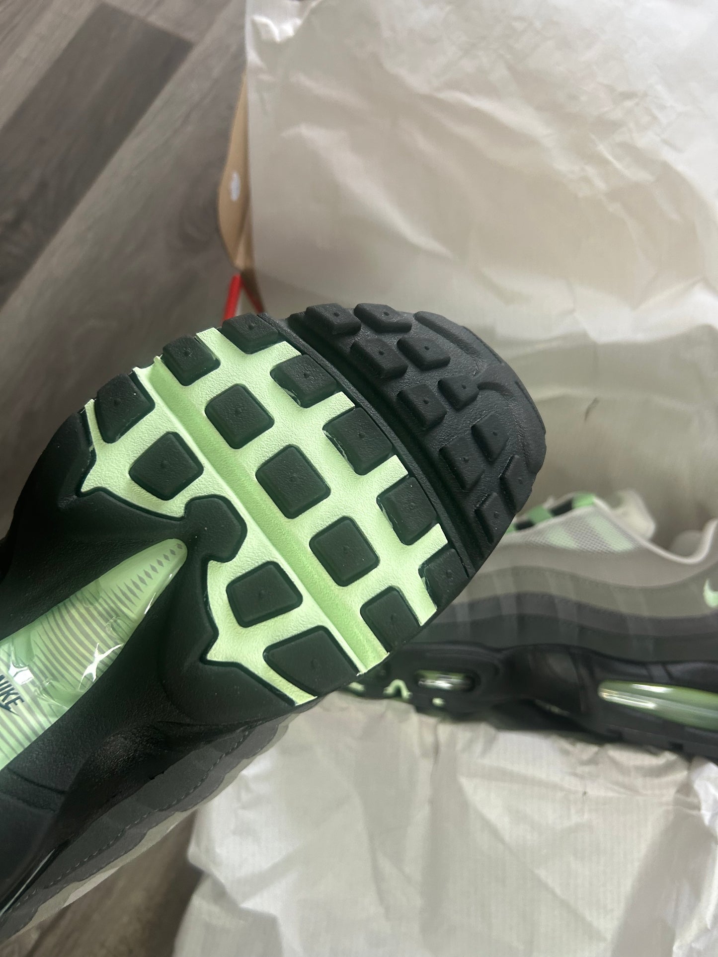 Nike Airmax 95 fresh mint big bubble uk 10.5 new