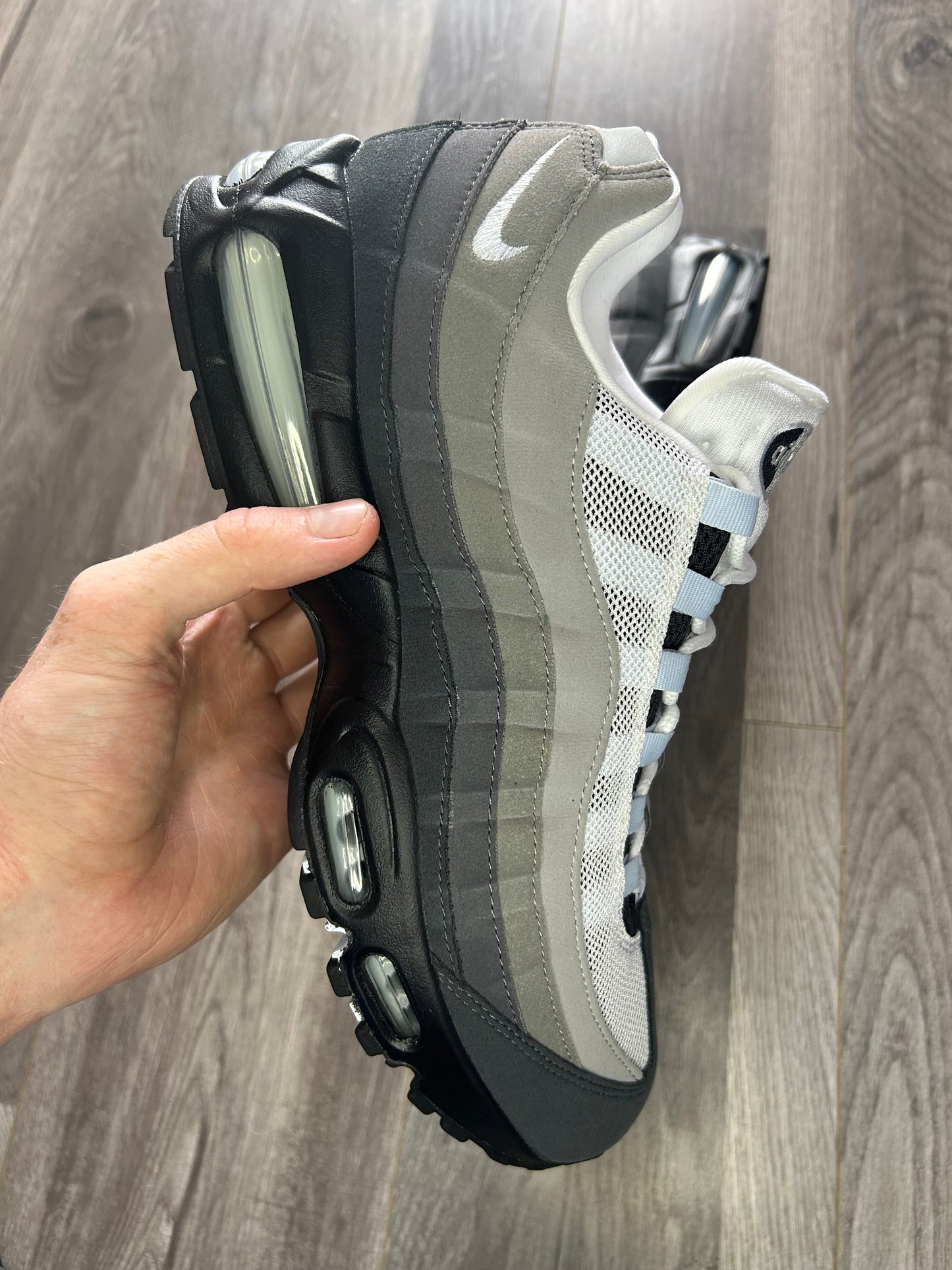 Nike Airmax 95 blue tint big bubble uk 11 tried on