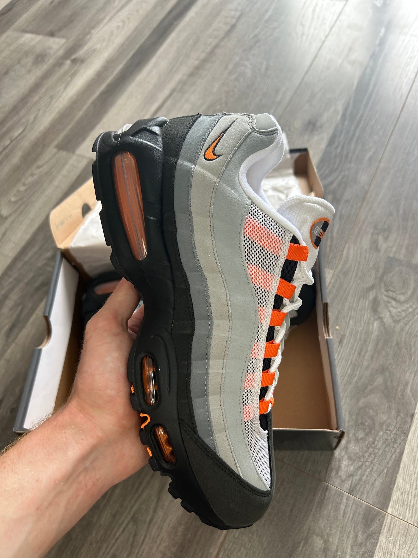 Nike Airmax 95 mandarin 2025 big bubble uk 10 brand new