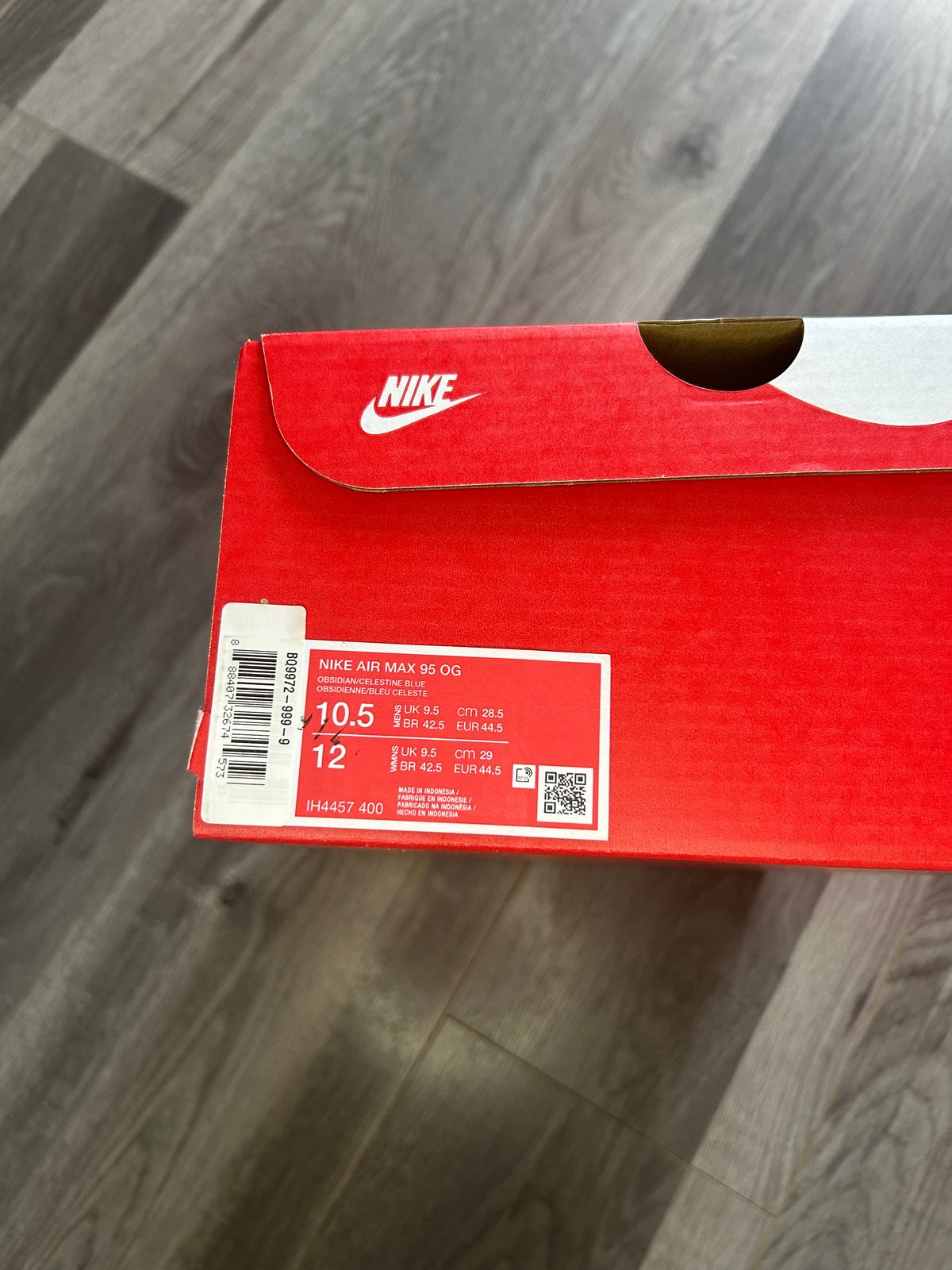 Nike Airmax 95 big bubble blue obsidian uk 9.5 tried on