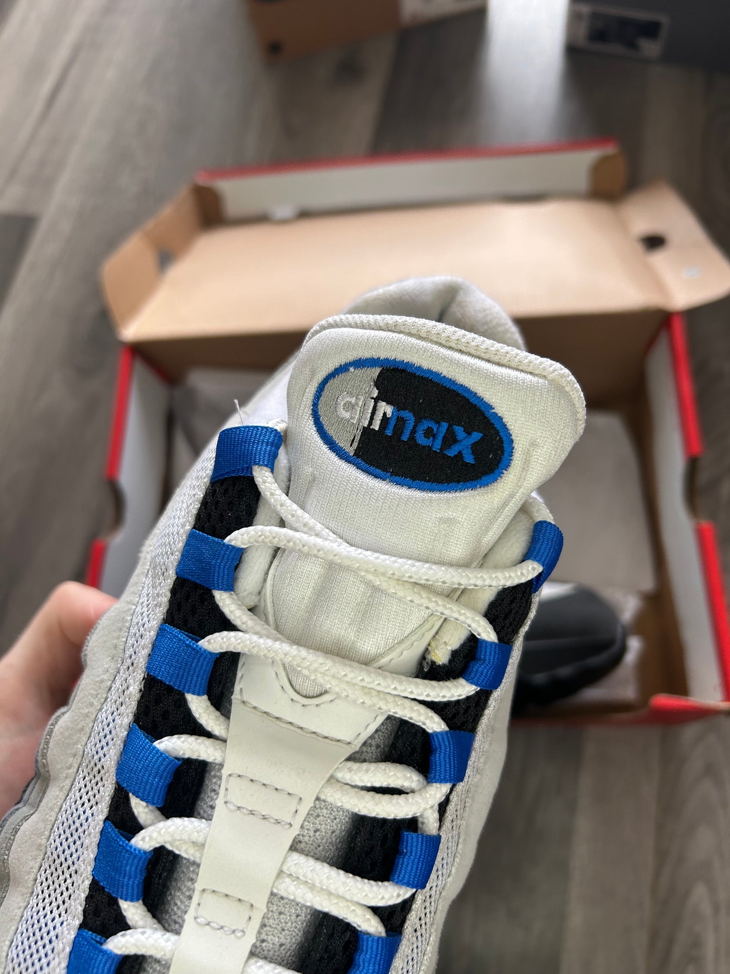 Nike Airmax 95 spark blue big bubble uk 10 used