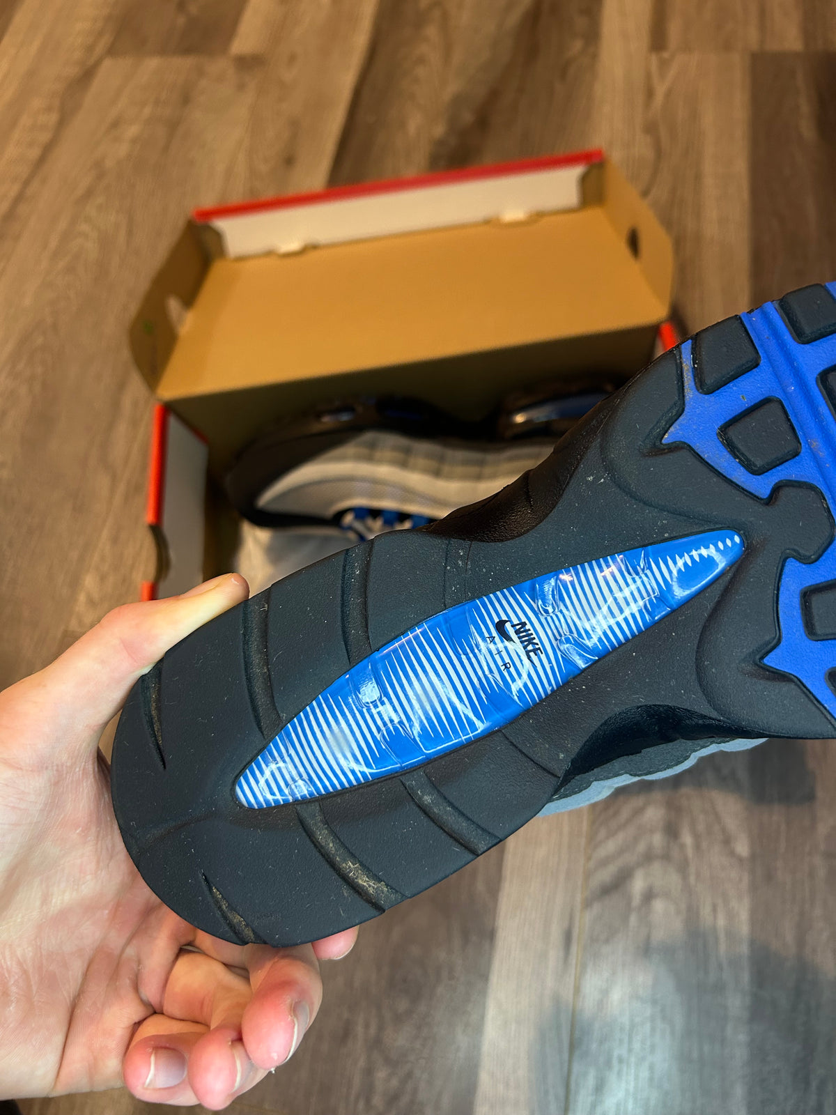 Nike Airmax 95 spark blue big bubble uk 9 used