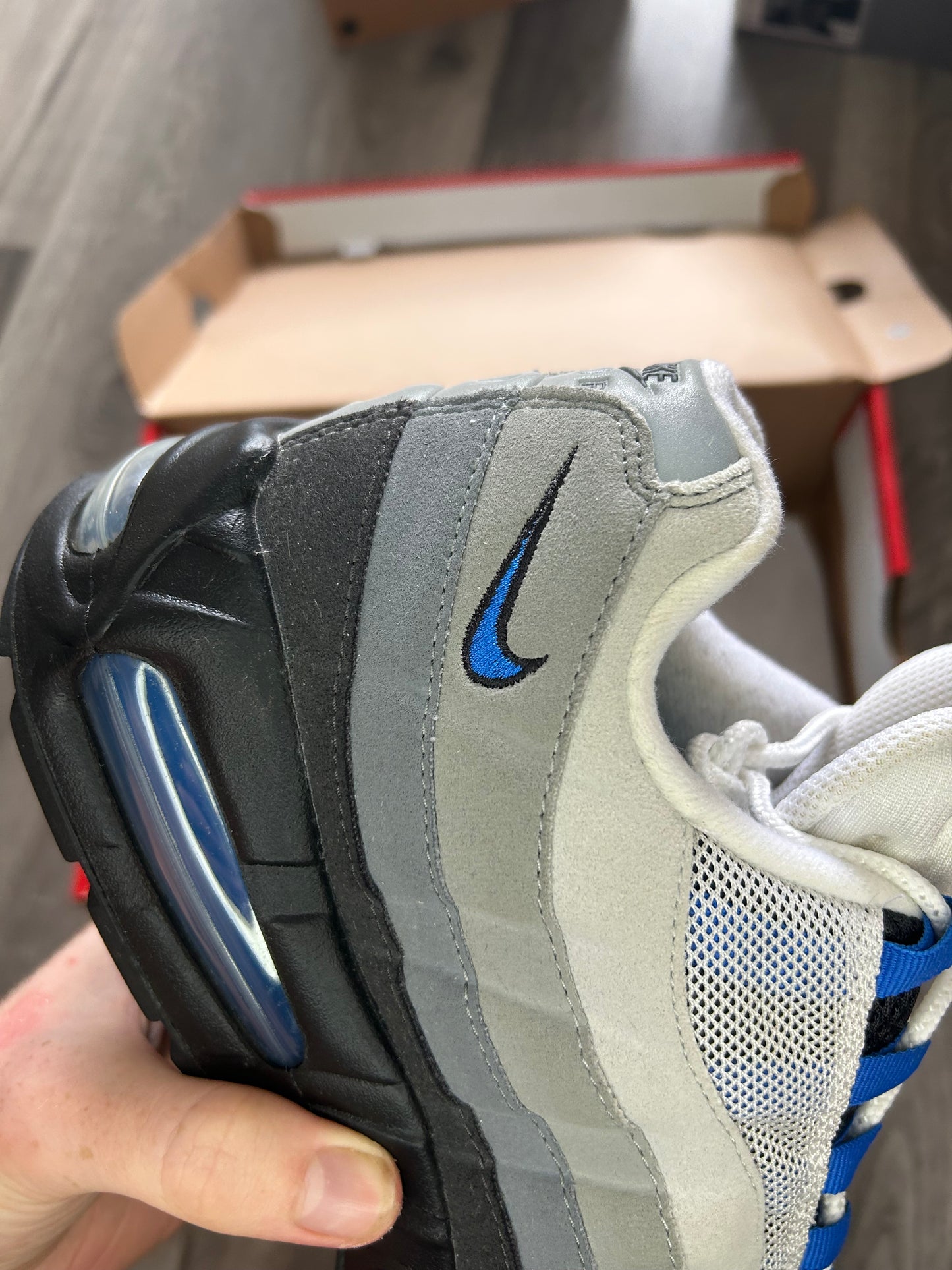 Nike Airmax 95 spark blue big bubble uk 10 used