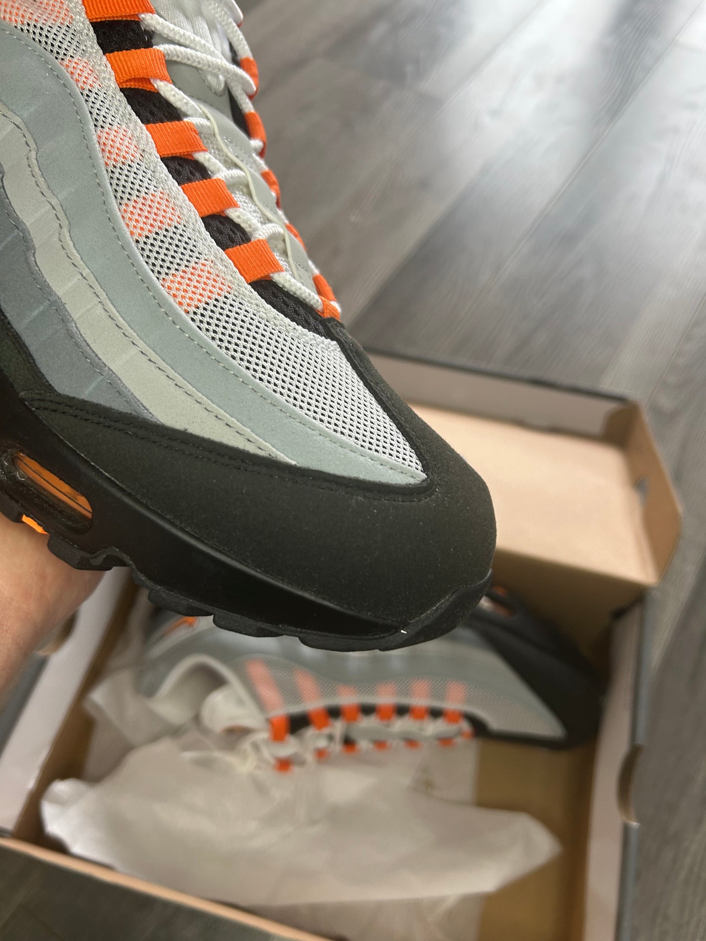 Nike air max 95 mandarin big bubble uk 11 brand new