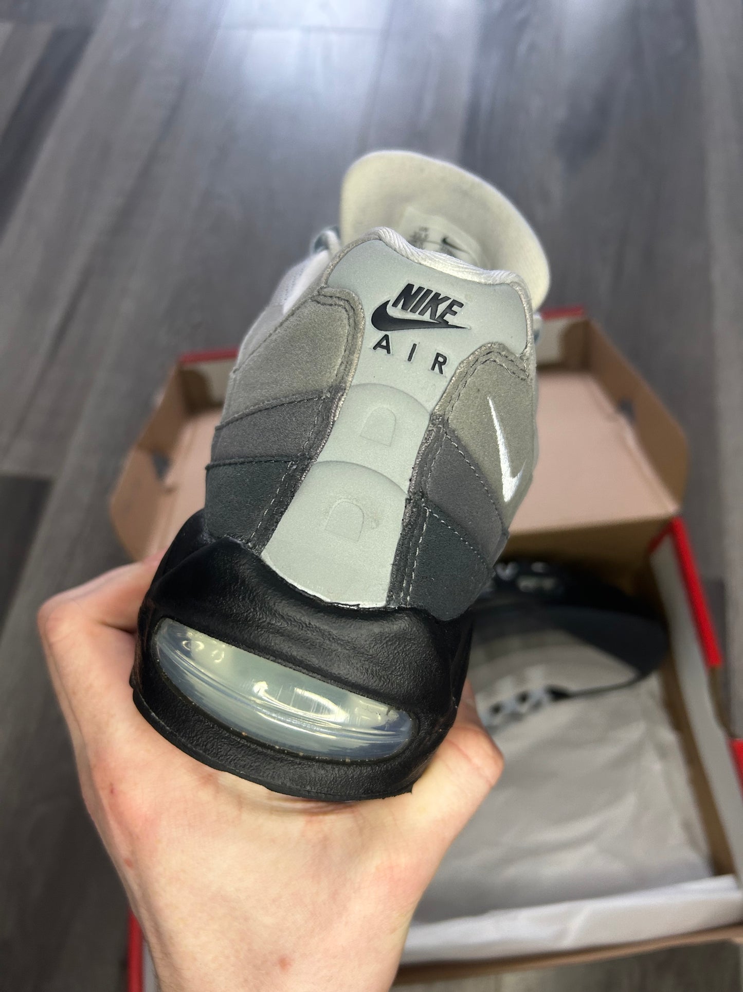 Nike air max 95 big bubble blue tint uk 9 used