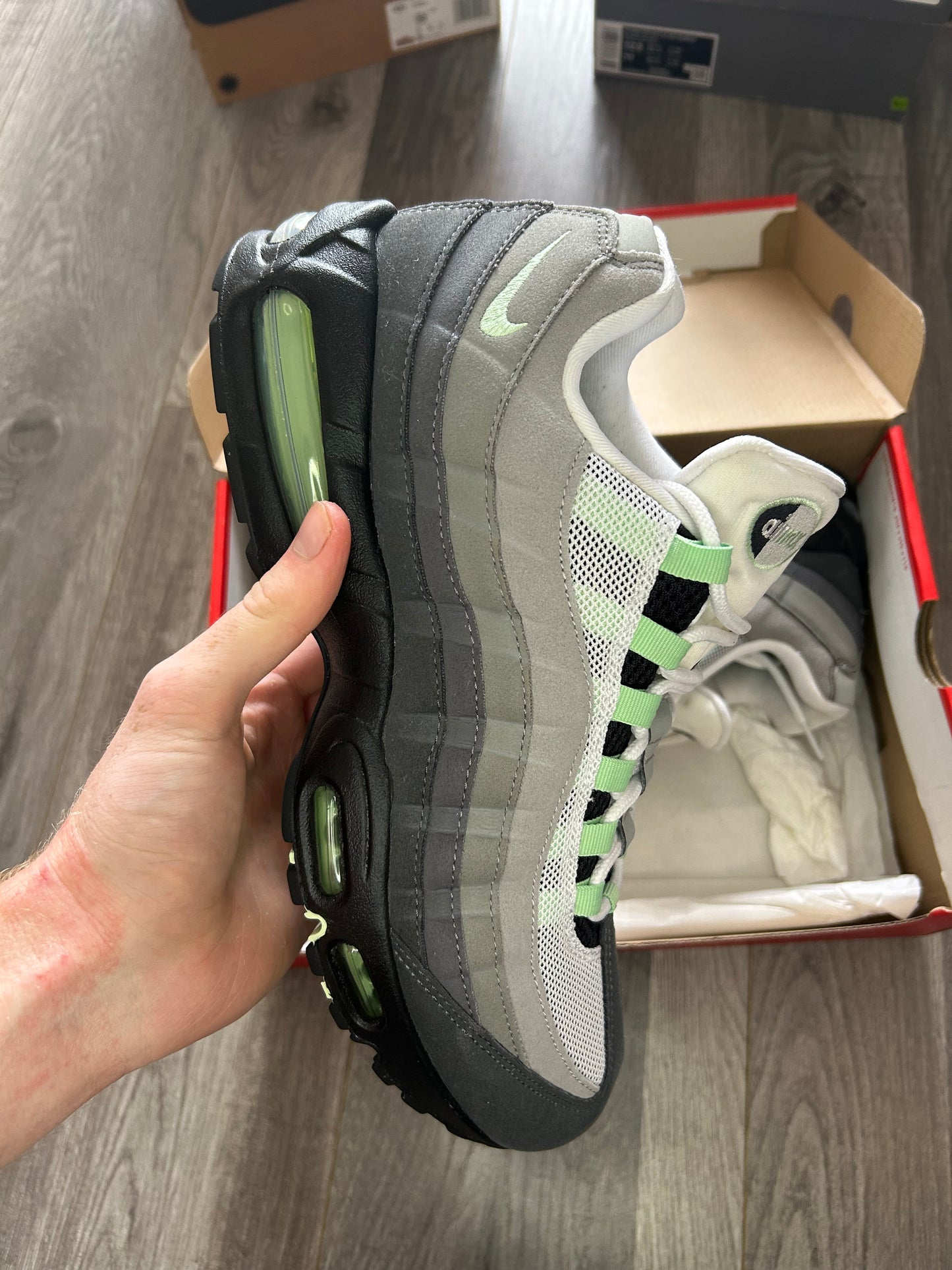 Nike Airmax 95 fresh mint big bubble uk 10 used