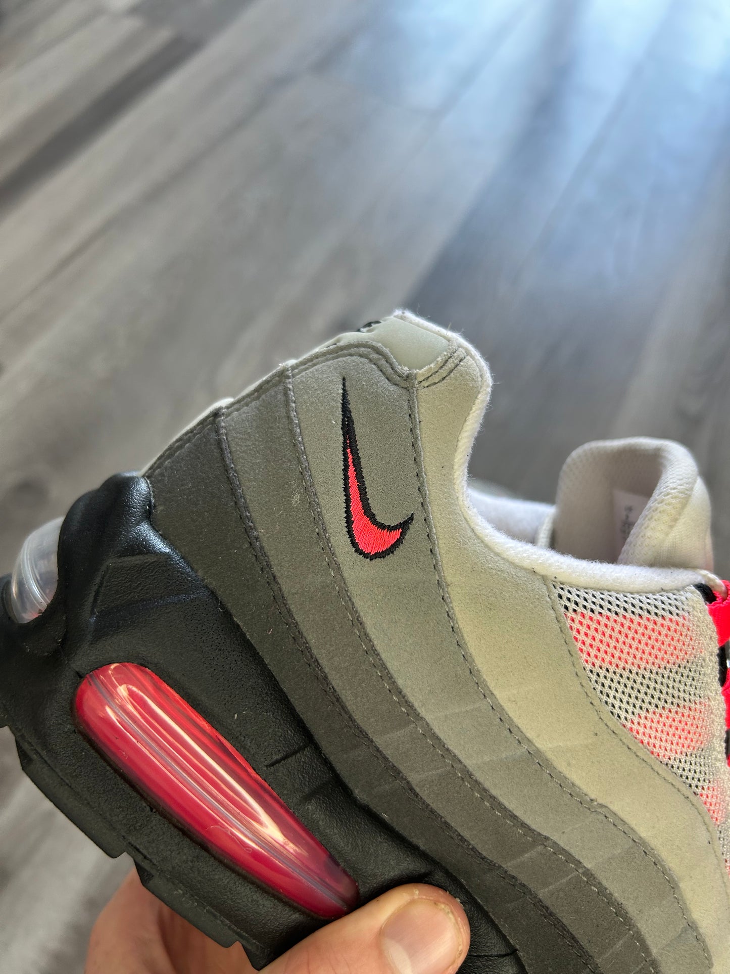Nike Airmax 95 solar red big bubble uk 8 used
