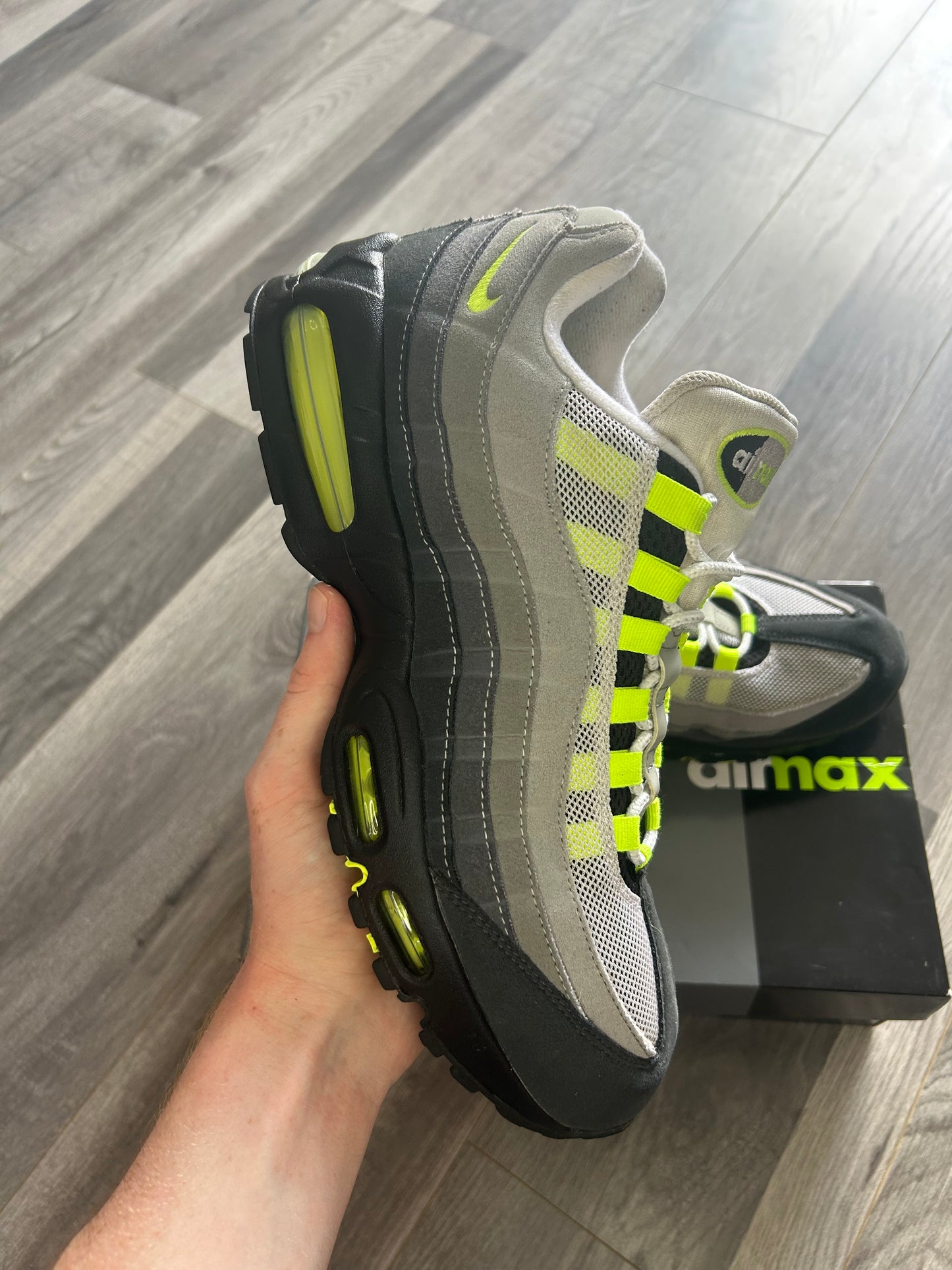 Nike Airmax 95 big bubble neon 2026 uk 10.5 used