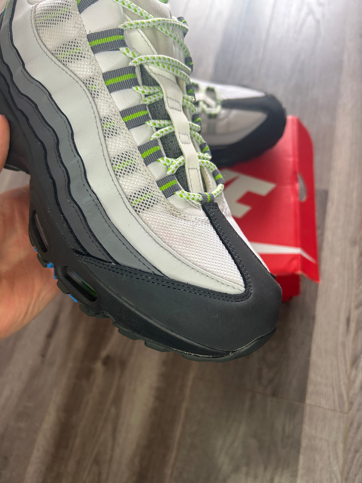 Nike Airmax 95 Green Apple big bubble uk 9.5 used