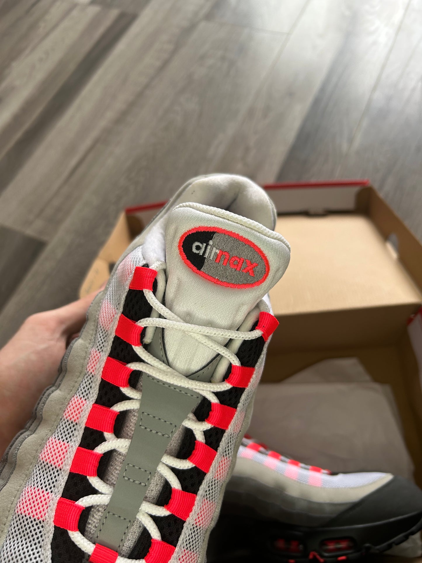 Nike Airmax 95 solar red big bubble uk 11.5 used