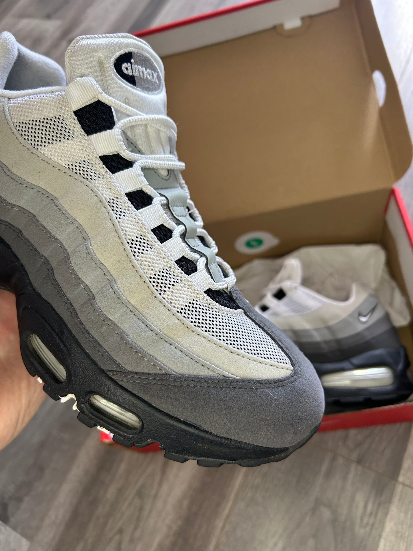Nike Airmax 95 granite big bubble Uk 8 used