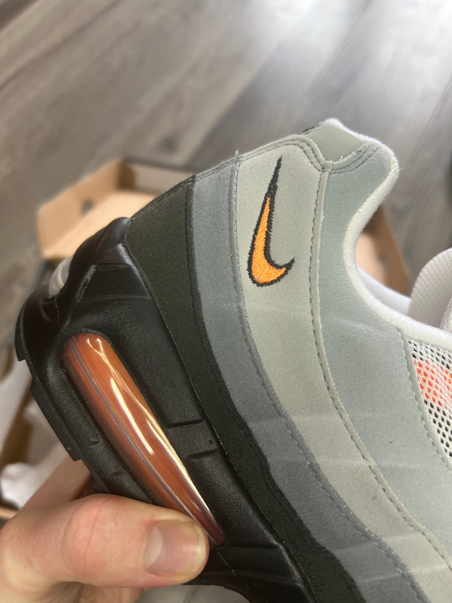 Nike air max 95 mandarin big bubble uk 11 brand new