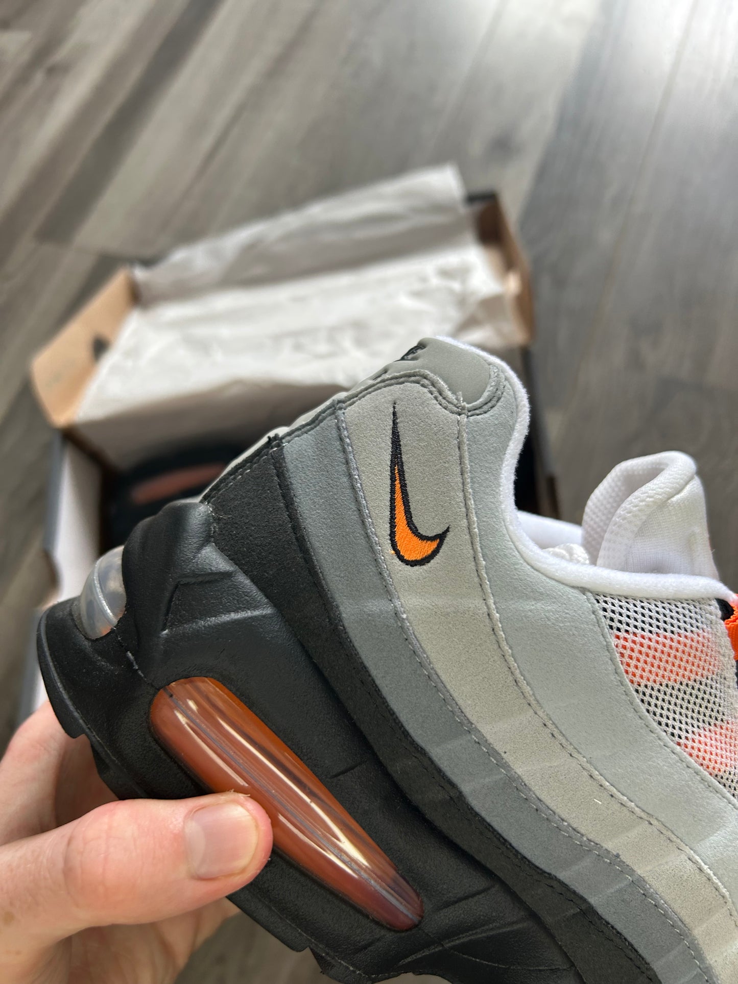 Nike Airmax 95 mandarin 2025 big bubble uk 10 brand new