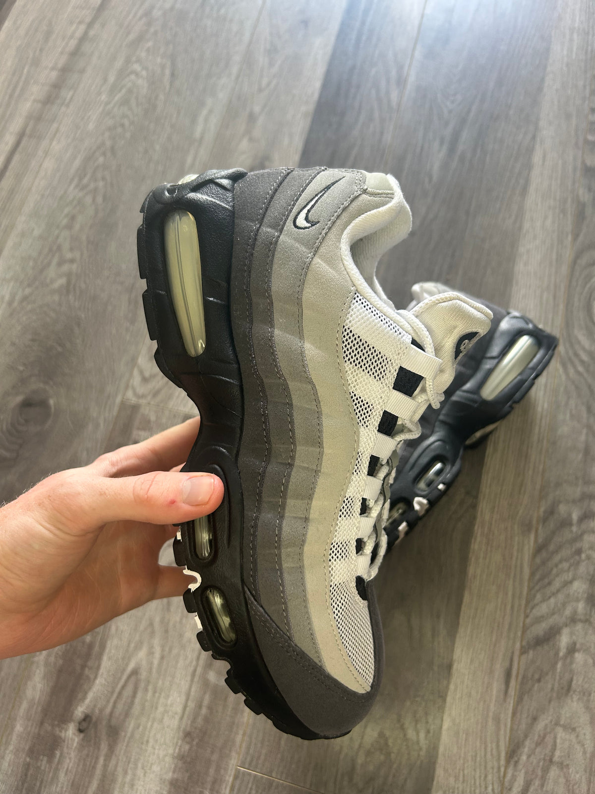 Nike Airmax 95 granite big bubble used uk 8