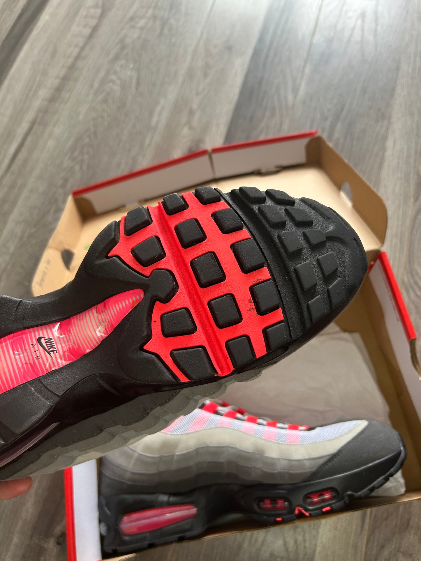Nike Airmax 95 solar red big bubble uk 11.5 used