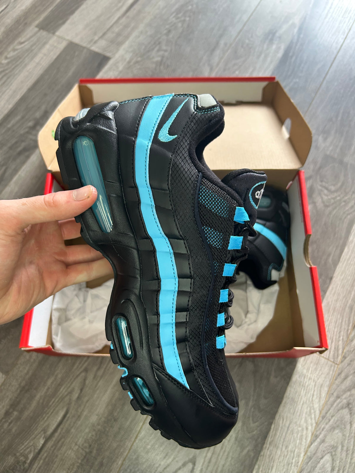 Nike Airmax 95 Baltic blue black uk 10.5 unworn