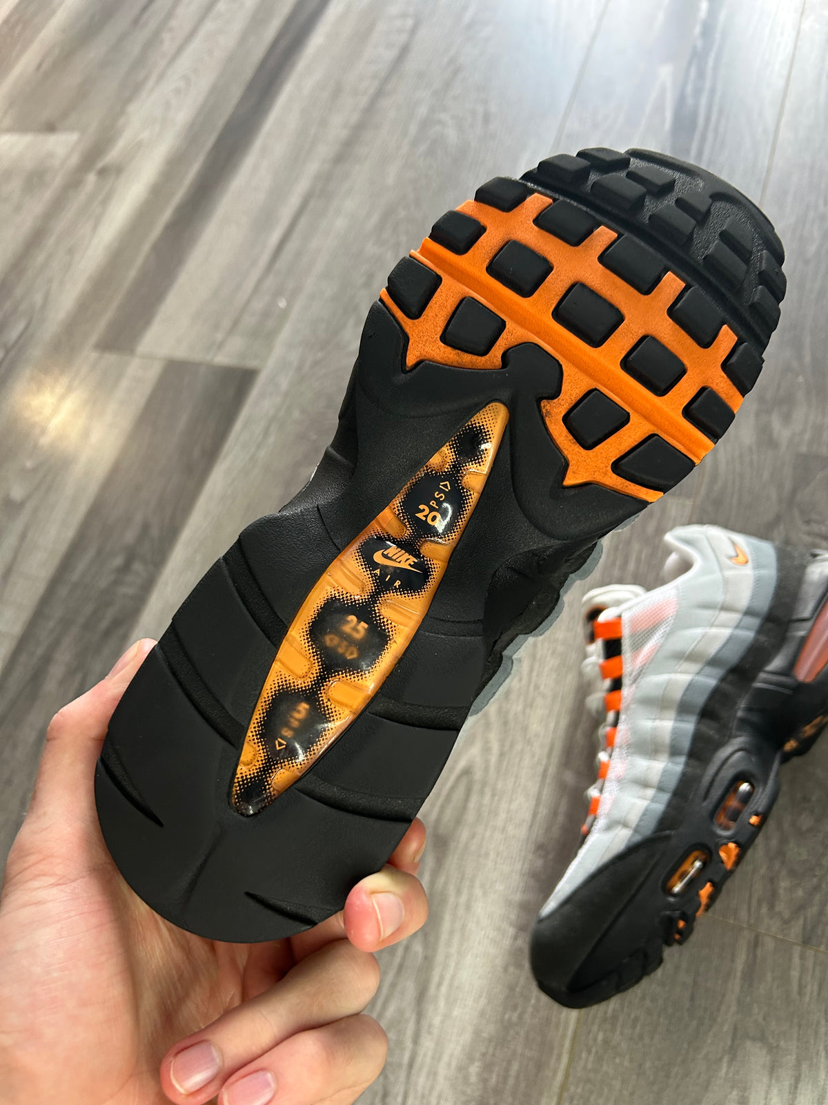 Nike Airmax 95 mandarin big bubble uk 8.5 used