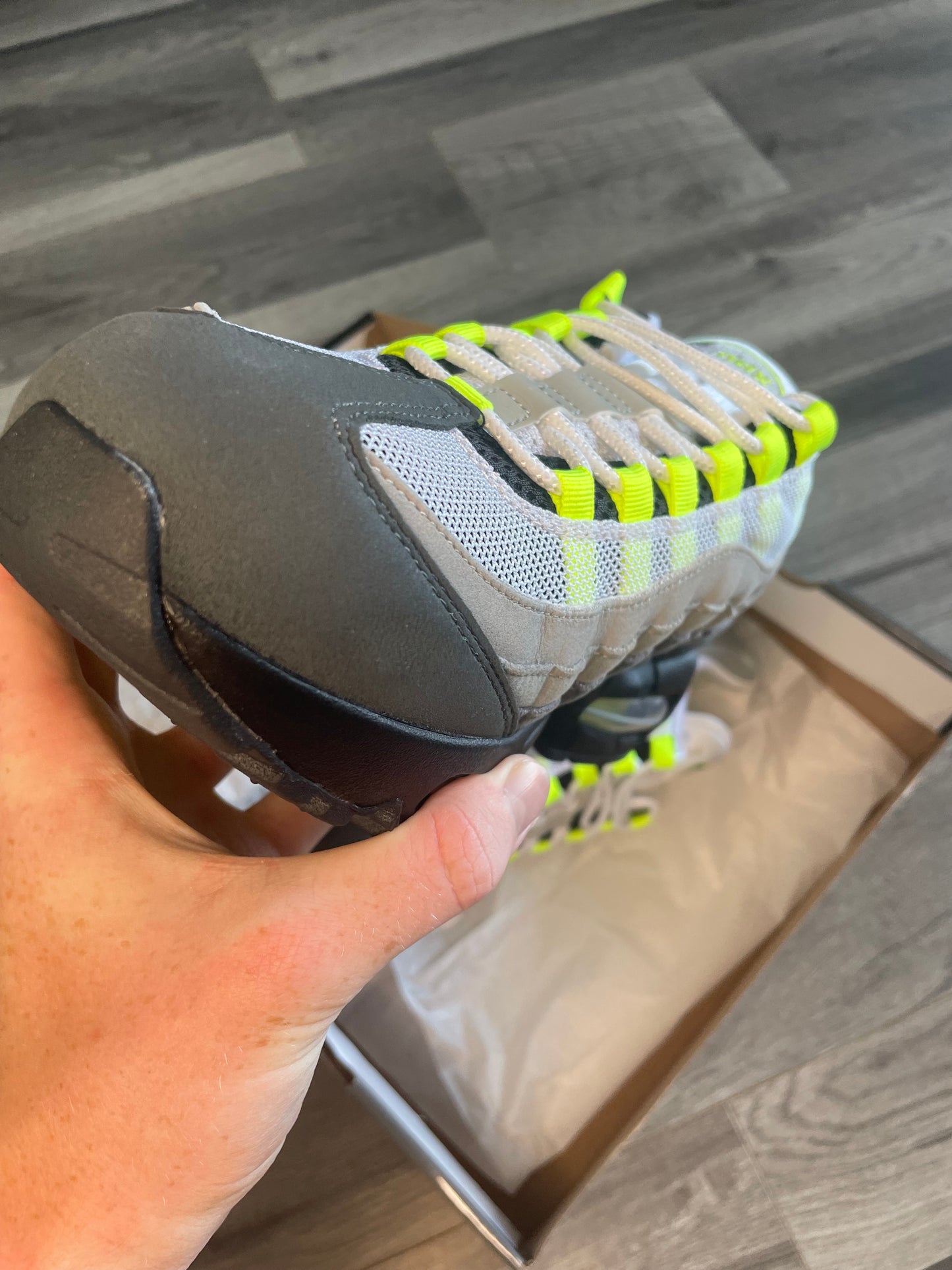 Nike air max 95 big bubble neon 2025 Uk 9.5 brand new