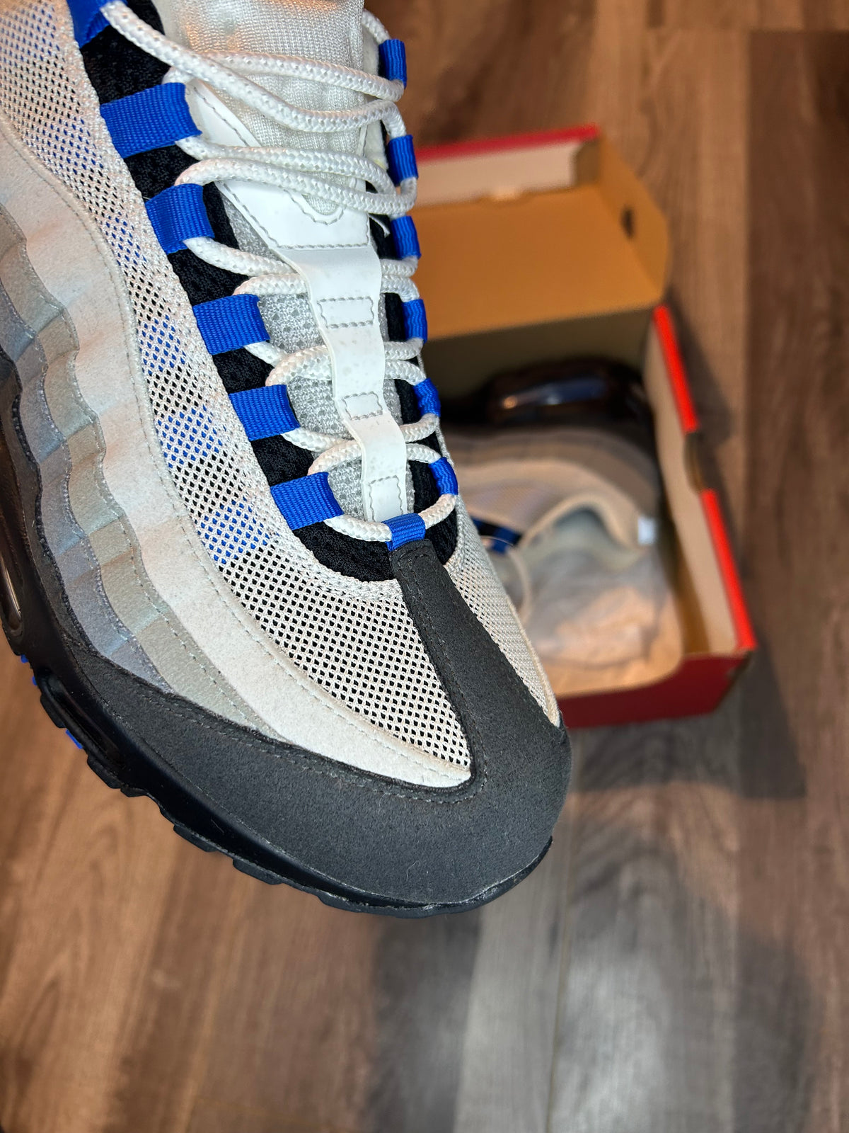 Nike Airmax 95 spark blue big bubble uk 9 used