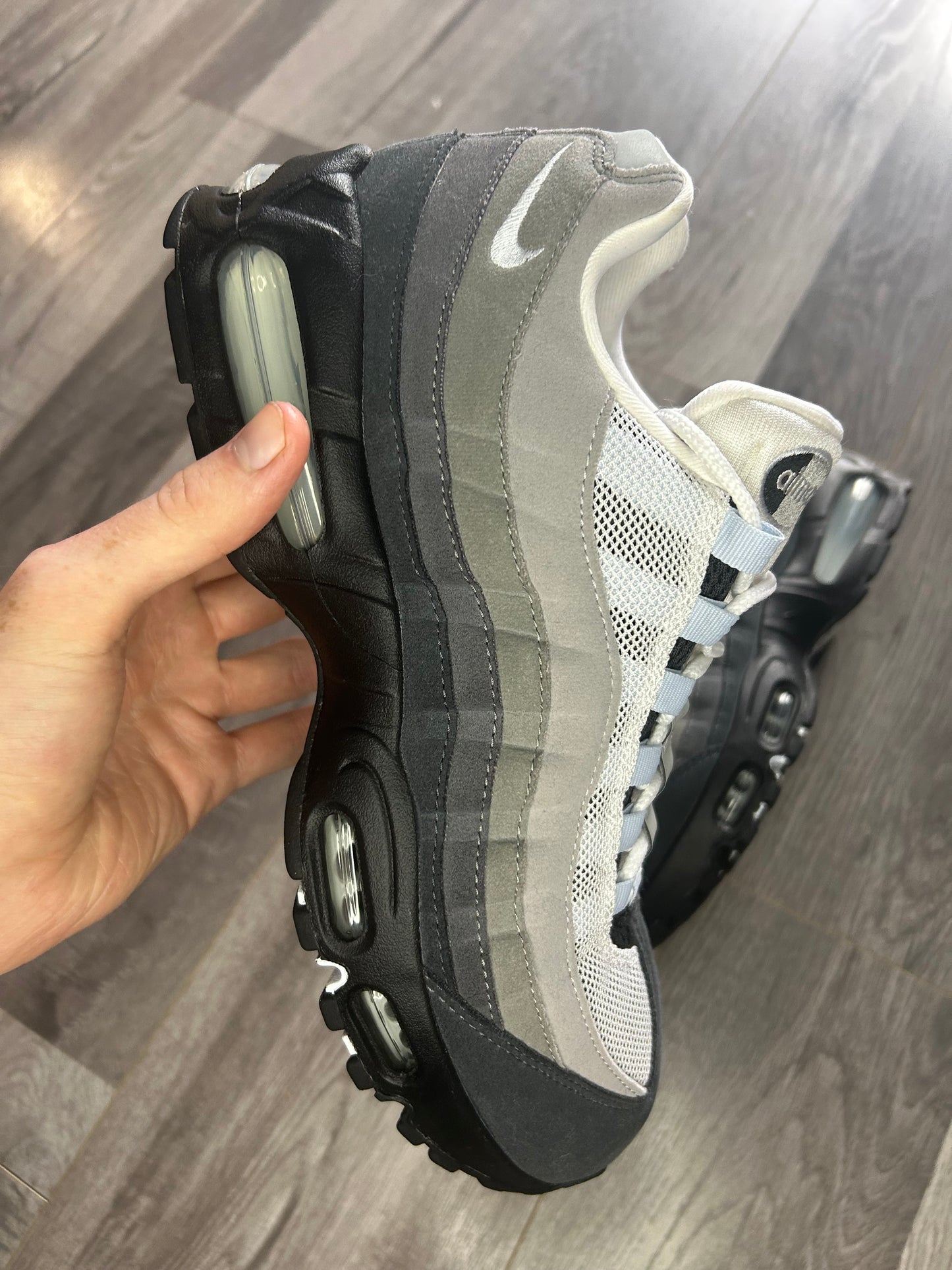 Nike Airmax 95 blue tint big bubble uk 8.5 used