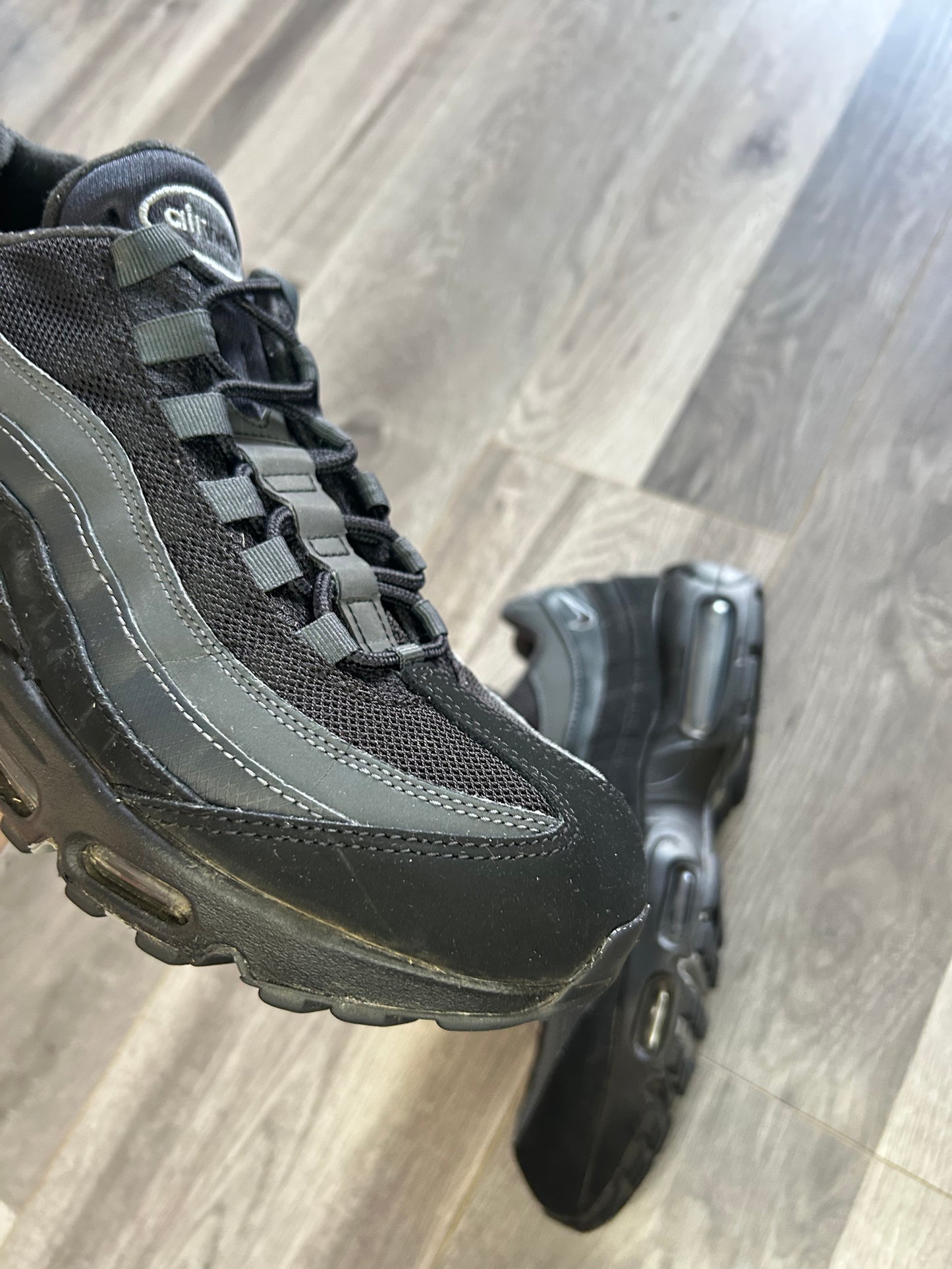 Nike Airmax 95 black anthracite uk 9 used big bubble