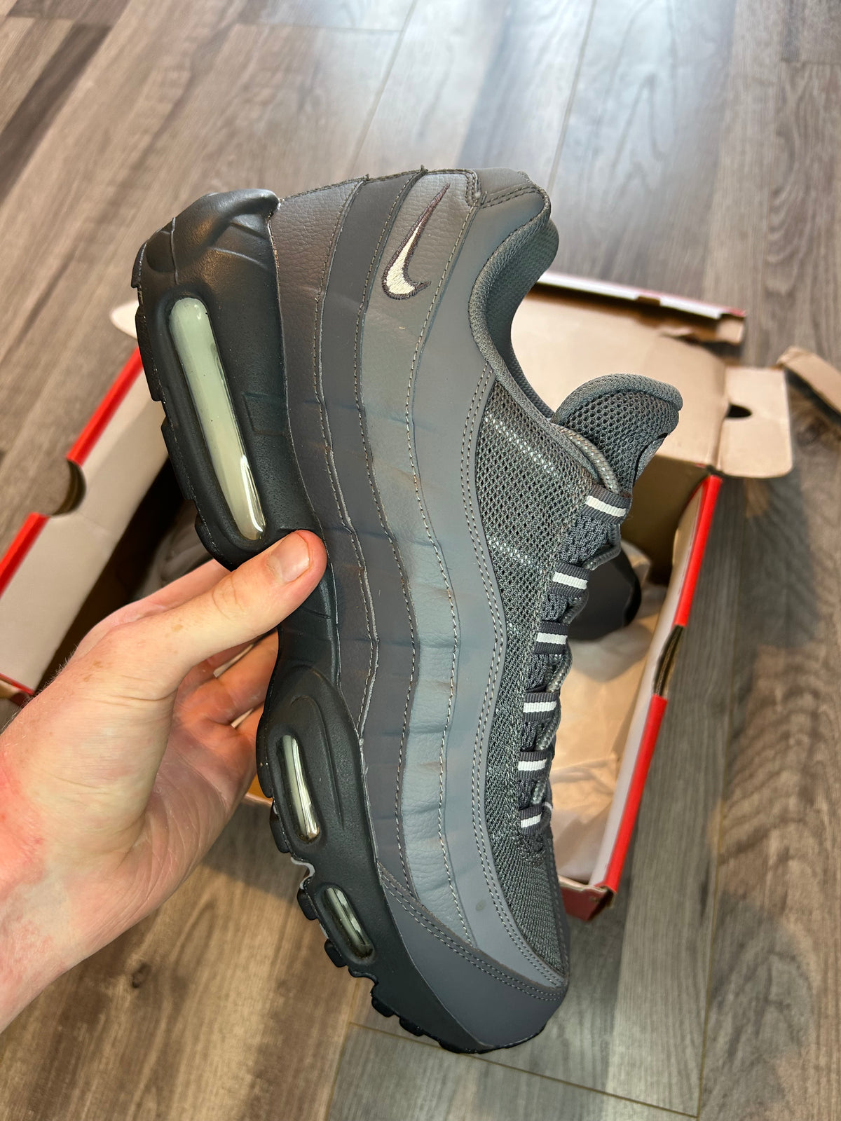 Nike Airmax 95 dark grey anthracite uk 12 used