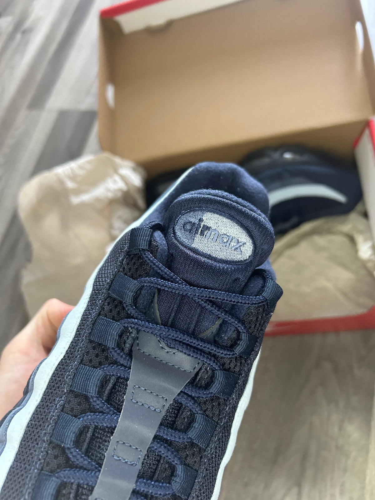 Nike Airmax 95 big bubble blue obsidian uk 9.5 tried on