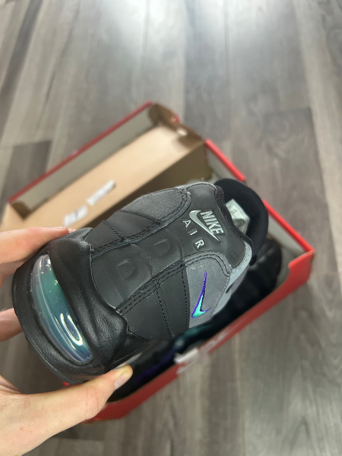 Nike Airmax 95 black grape big bubble uk 9 used